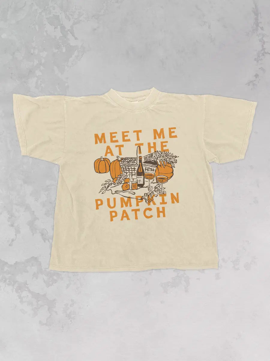 Underground Original Design: Meet Me at the Pumpkin Patch, Fall Oversized TShirt
