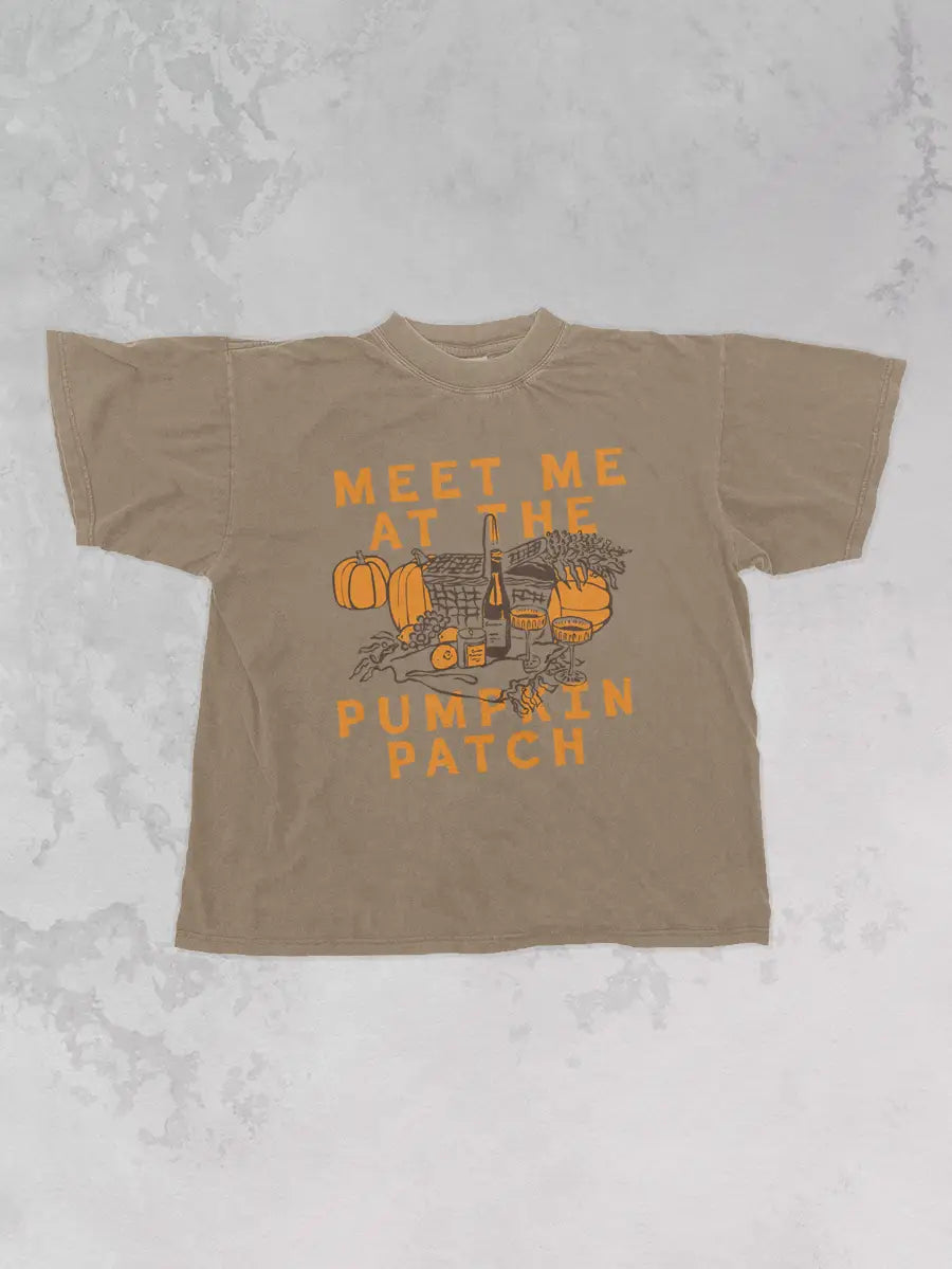 Underground Original Design: Meet Me at the Pumpkin Patch, Fall Oversized TShirt