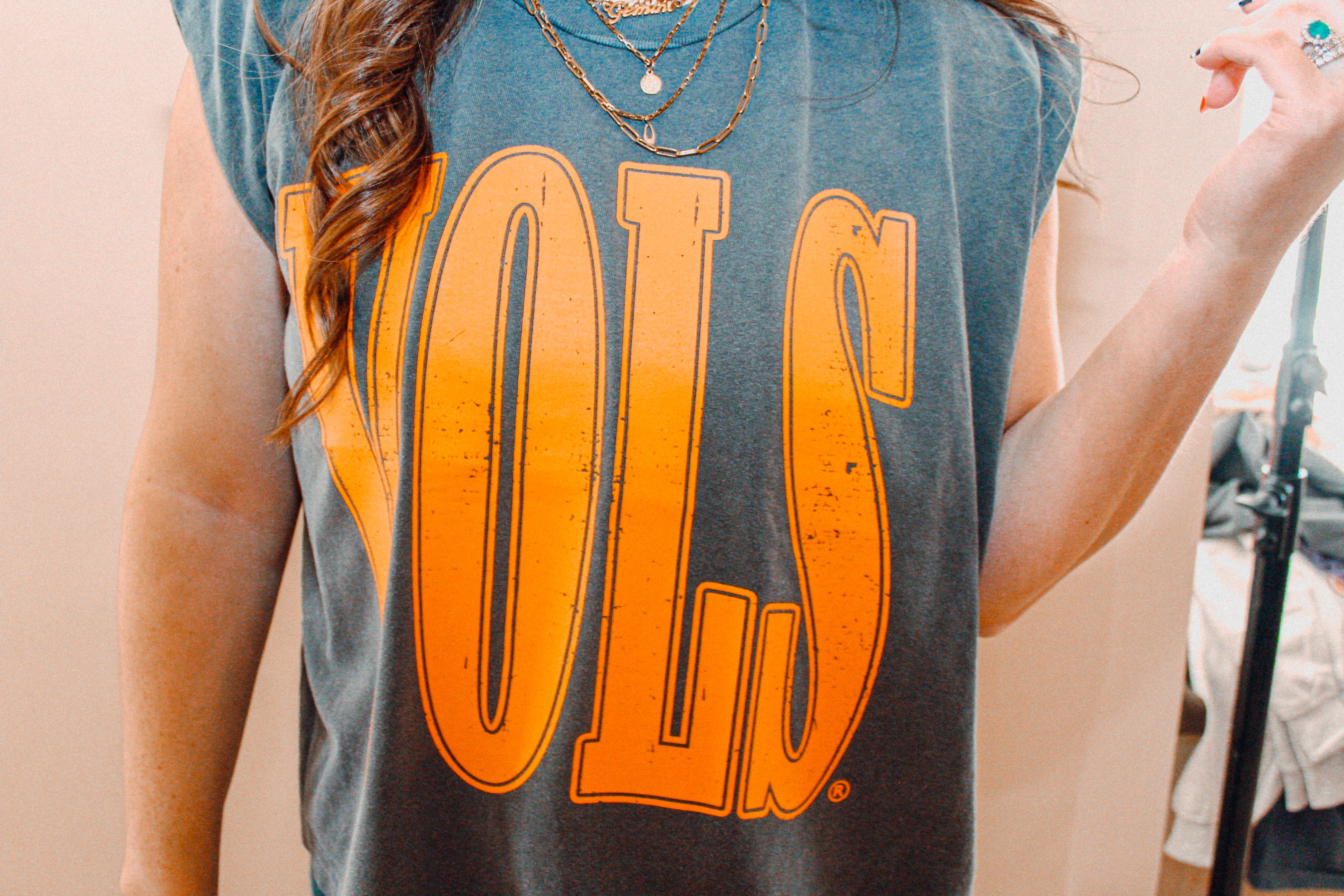Underground Original Design: 90's Tennessee VOLS, Vintage Cropped Muscle Tank