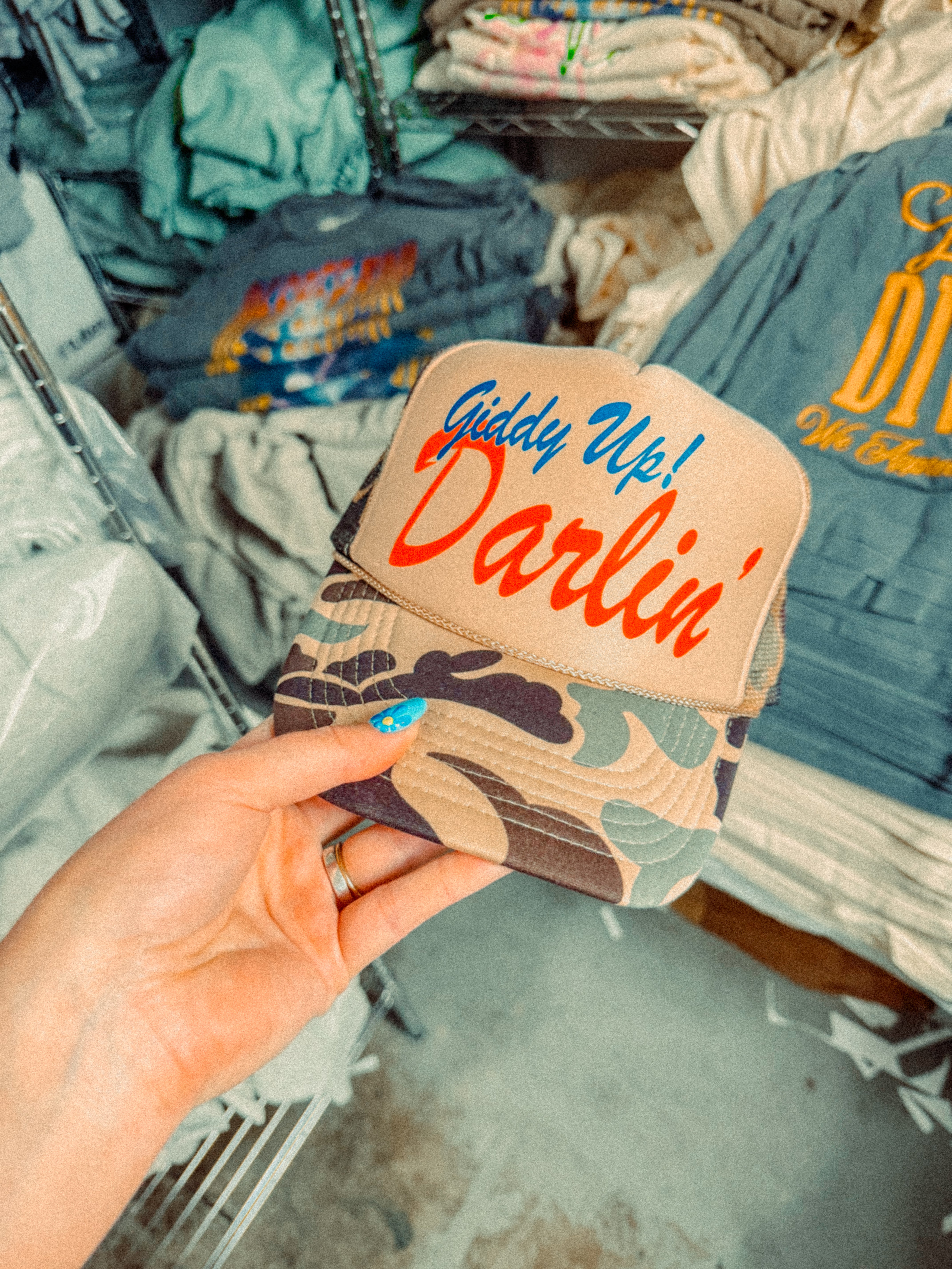 Underground Original Design: Giddy Up Darlin', Western Trucker Hat