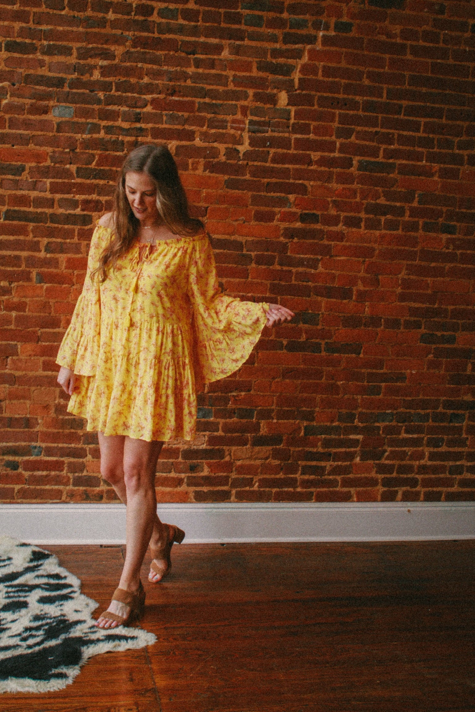 70s off shoulder dress 70's Floral Off The Shoulder Dress – the Clandestine Underground