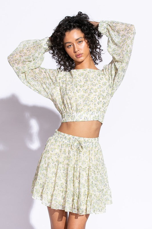 Long Sleeve Floral Matching Set