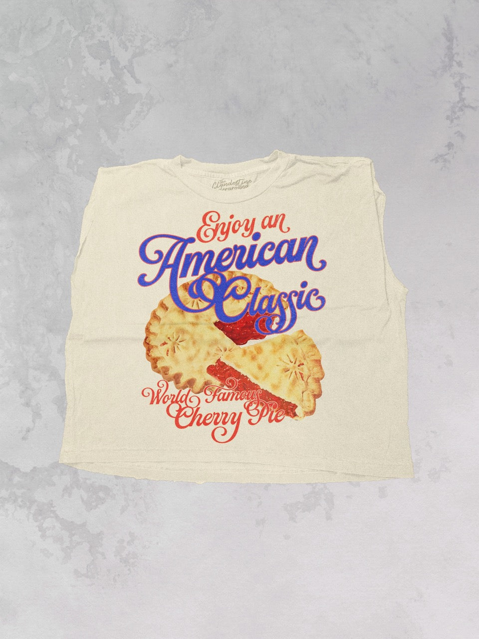 Underground Original Design: Cherry Pie, An American Classic Cropped Muscle Tank