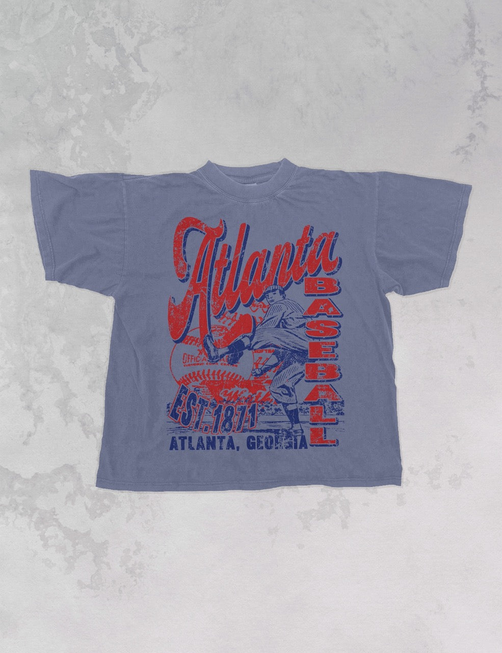 Underground Original Design: Atlanta Baseball Oversized TShirt