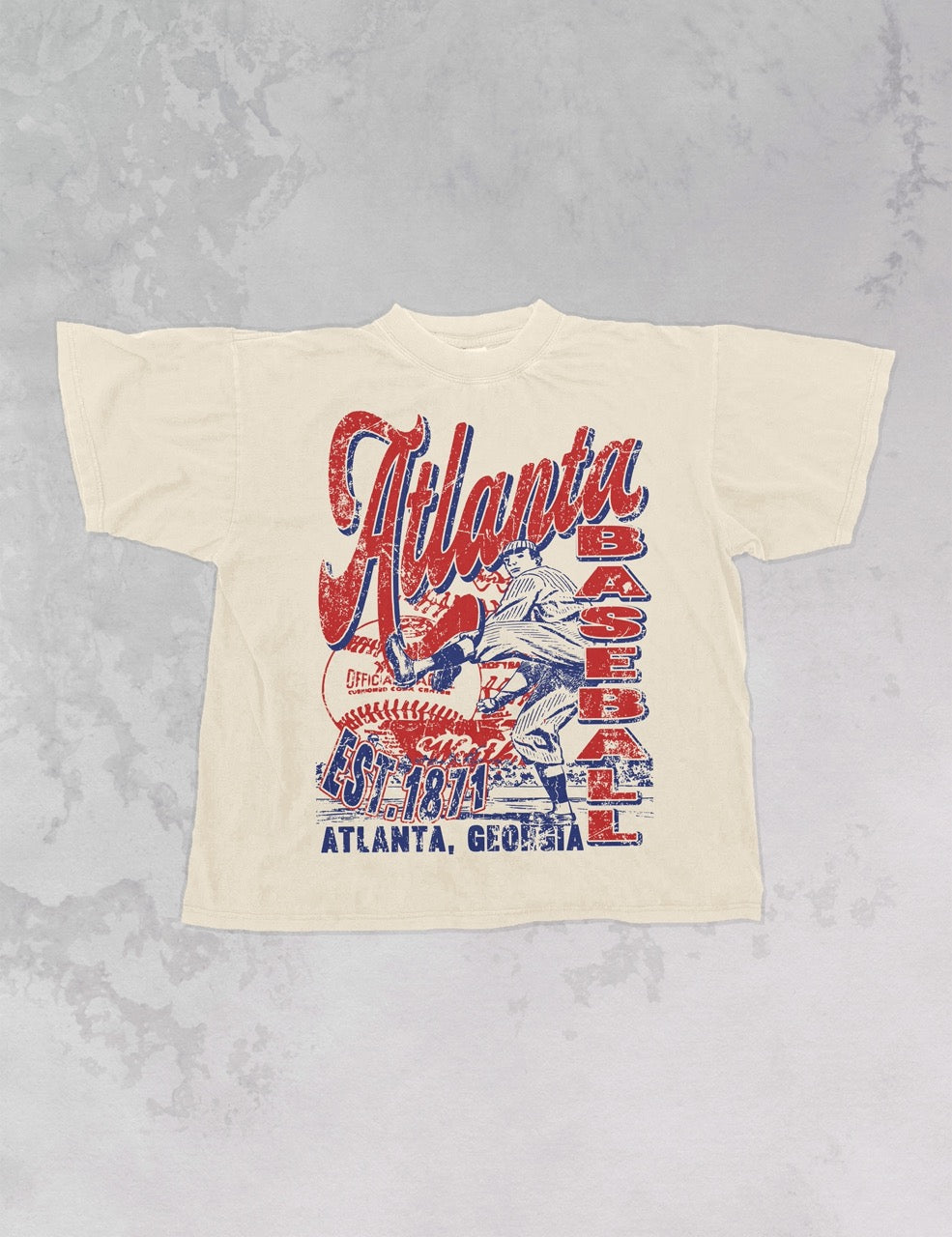 Underground Original Design: Atlanta Baseball Oversized TShirt