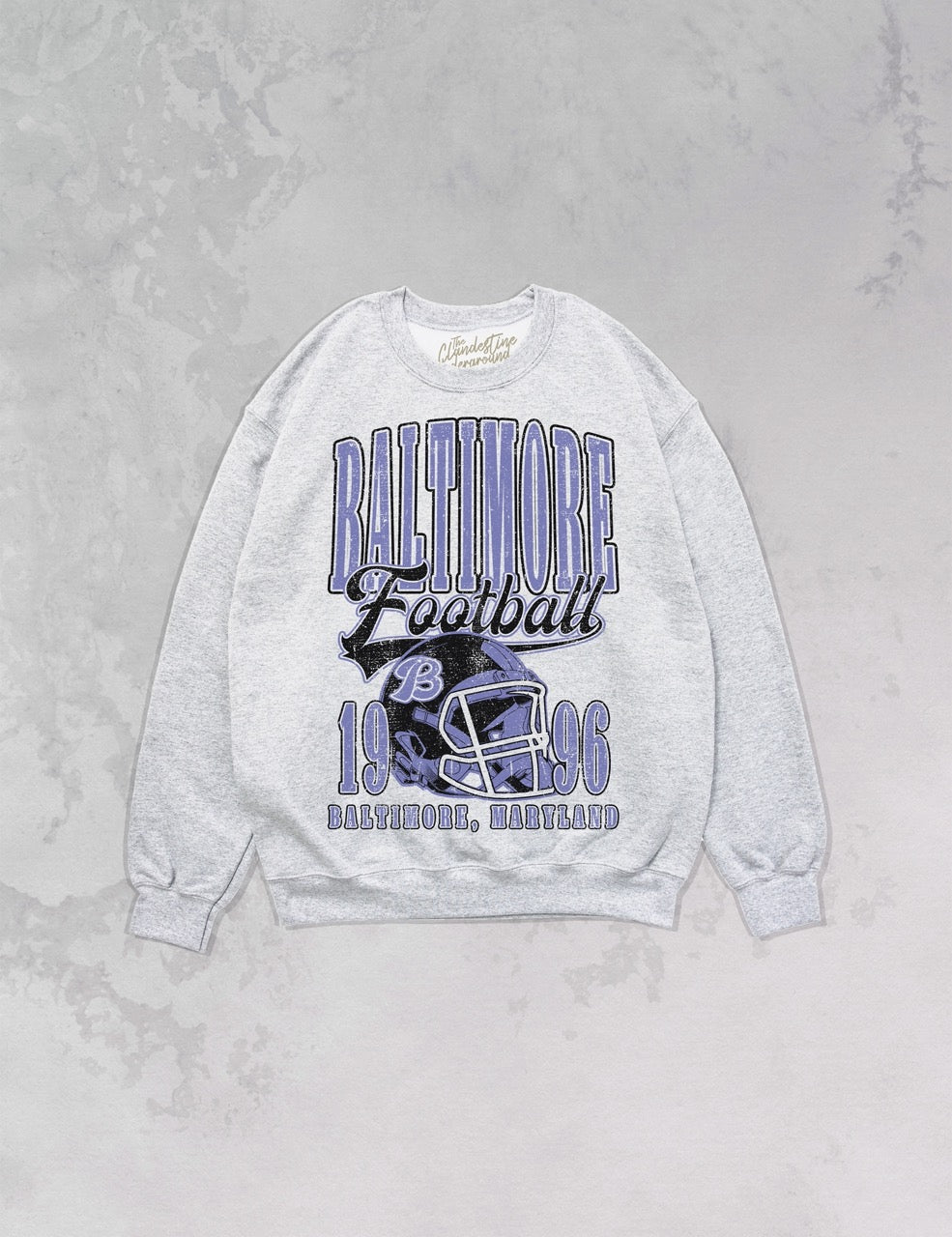 Underground Original Design: Baltimore Football Oversized 90s Sweatshirt