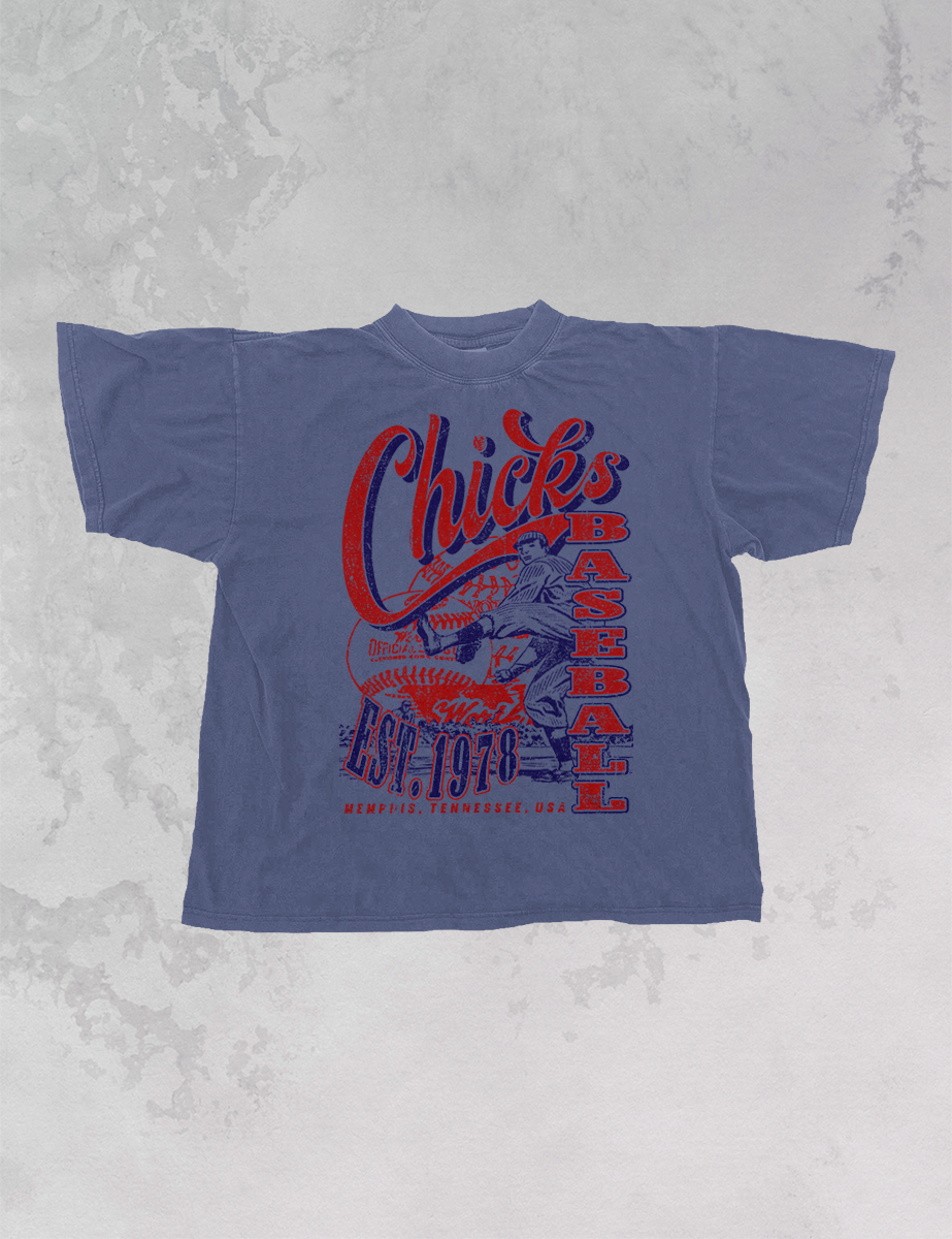 Underground Original Design:Chicks Baseball Oversized TShirt