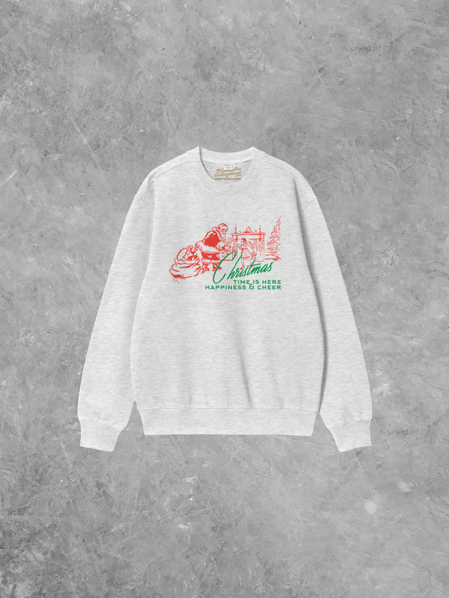 Underground Original Design: Christmas Time is Here Boxy Cotton 90's Sweatshirt
