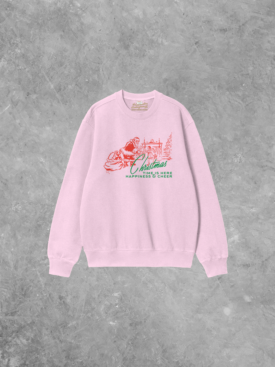 Underground Original Design: Christmas Time is Here Boxy Cotton 90's Sweatshirt