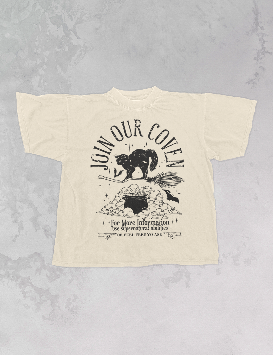 Underground Original Design: Join Our Coven, Witches Oversized T-Shirt