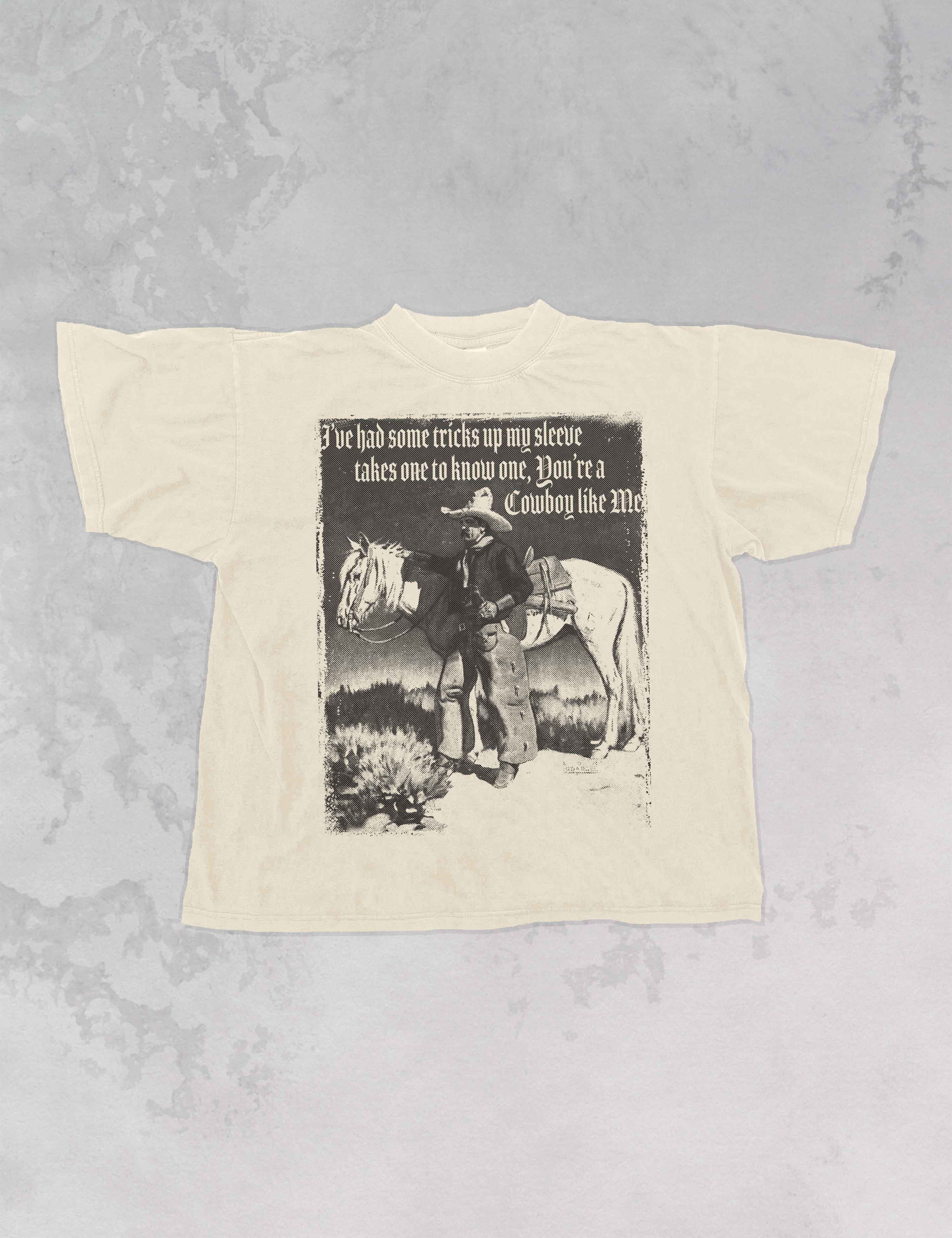 Underground Original Design: Cowboy Like Me Oversized TShirt