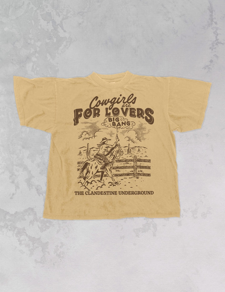 Underground Original Design: Cowgirls are for Lovers Oversized TShirt