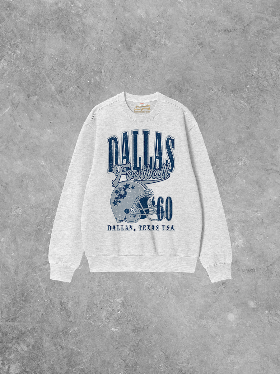 Underground Original Design: Dallas Football Boxy Cotton 90's Sweatshirt
