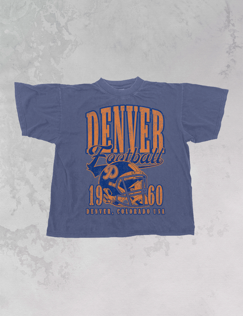 Underground Original Design: 90's Vintage Denver Football Oversized TShirt