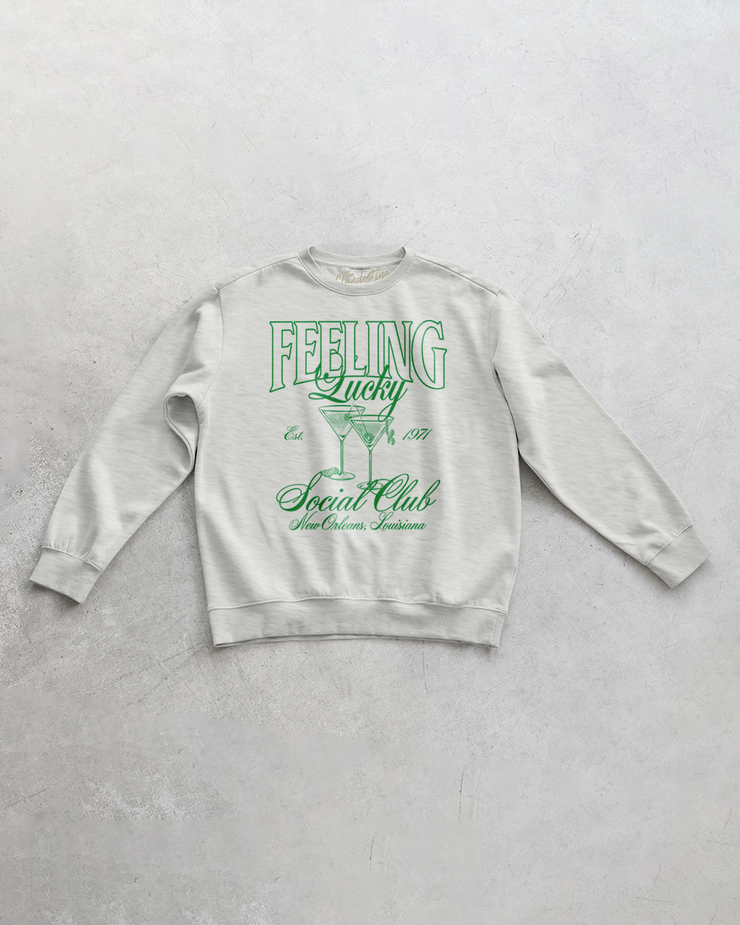 Underground Original Design: Feeling Lucky NOLA Social Club Oversized 90's Sweatshirt