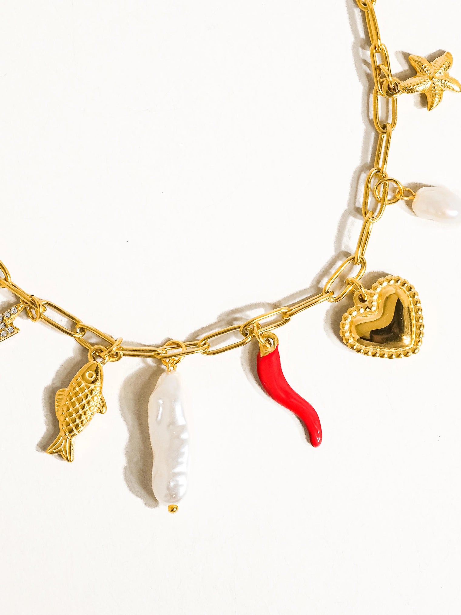 Filigrane Ocean Charm Necklace