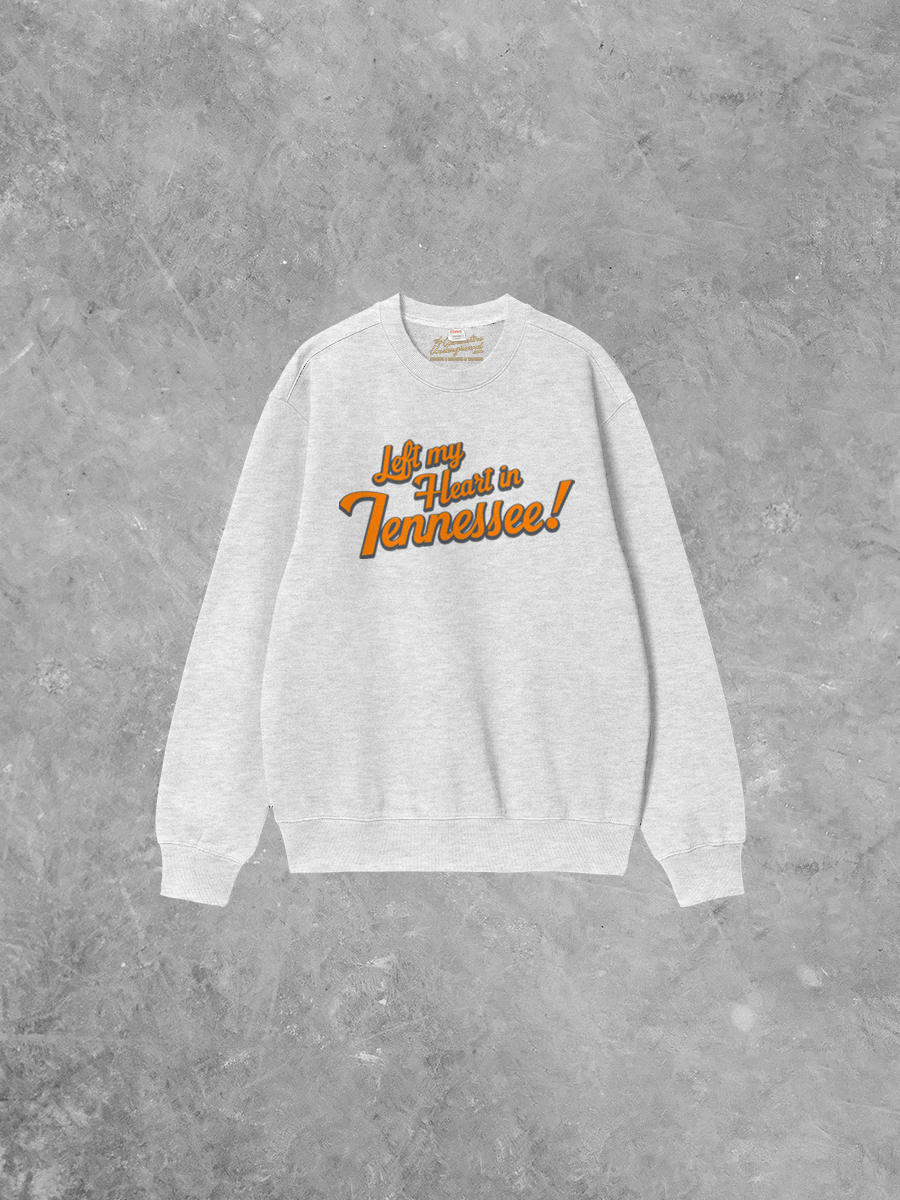 Underground Original Design: Left My Heart in Tennessee, Sports Boxy Cotton Sweatshirt