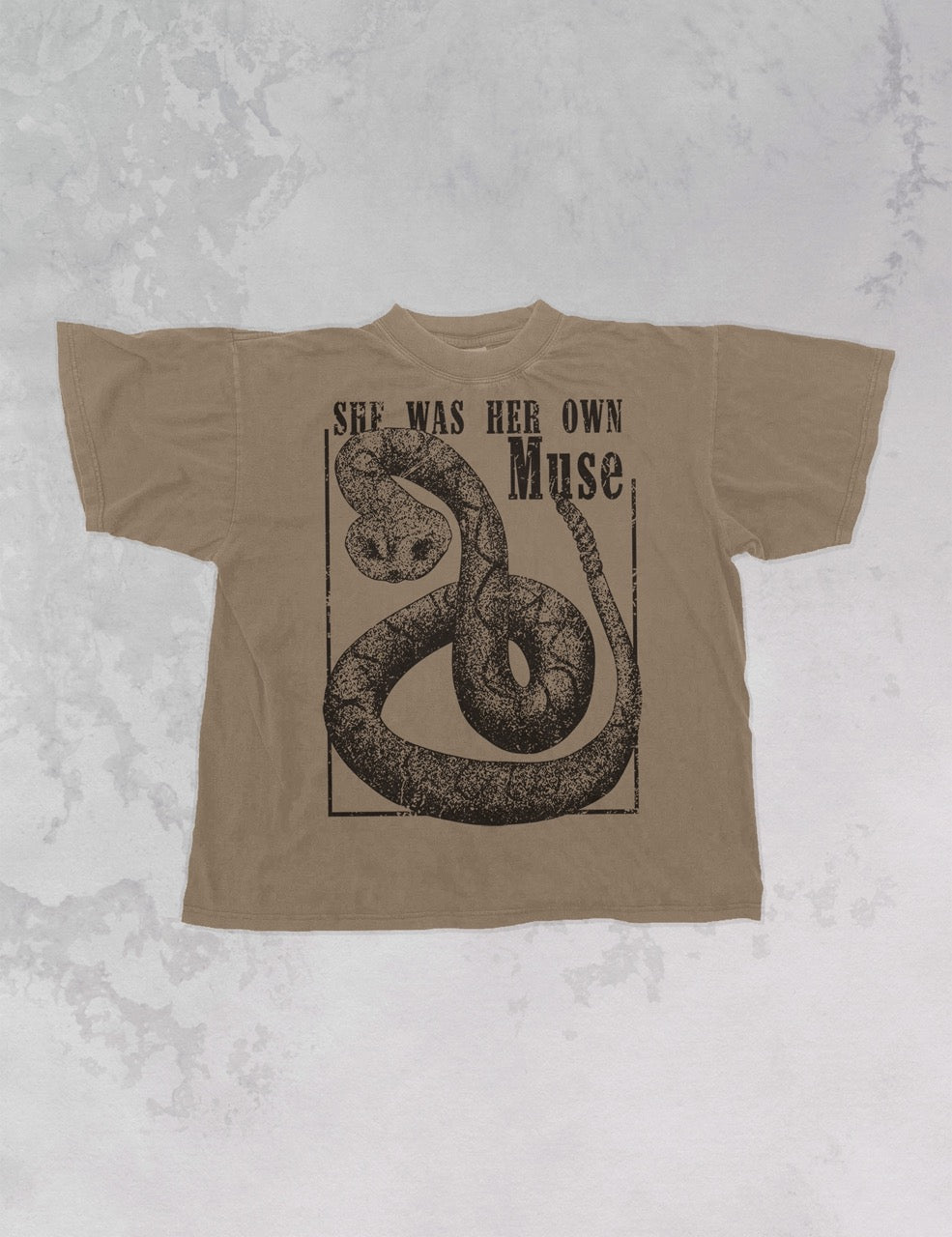 Underground Original Design: She Was Her Own Muse Oversized TShirt