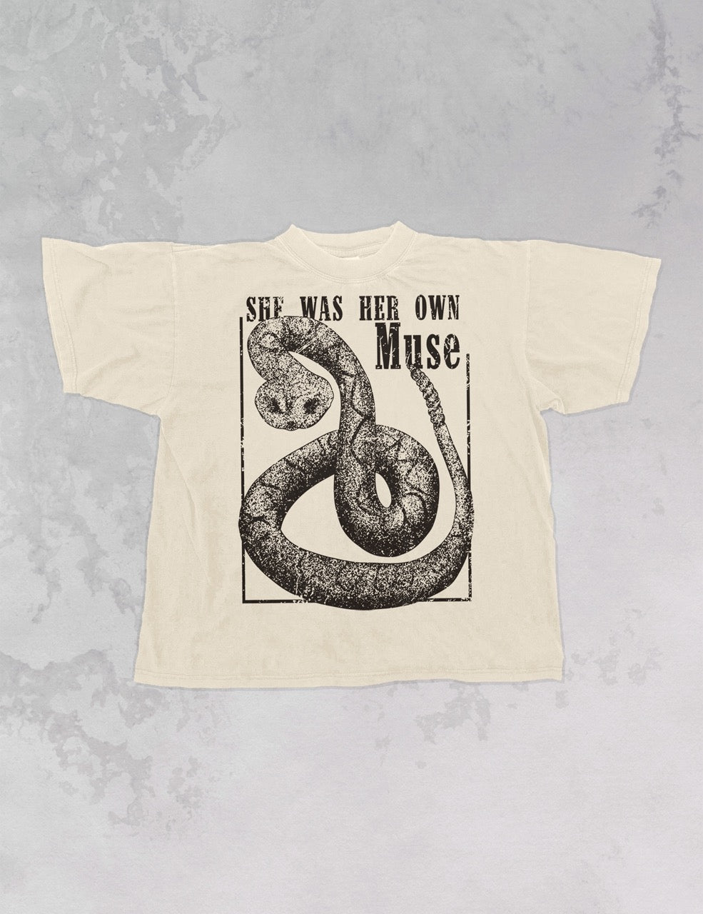 Underground Original Design: She Was Her Own Muse Oversized TShirt