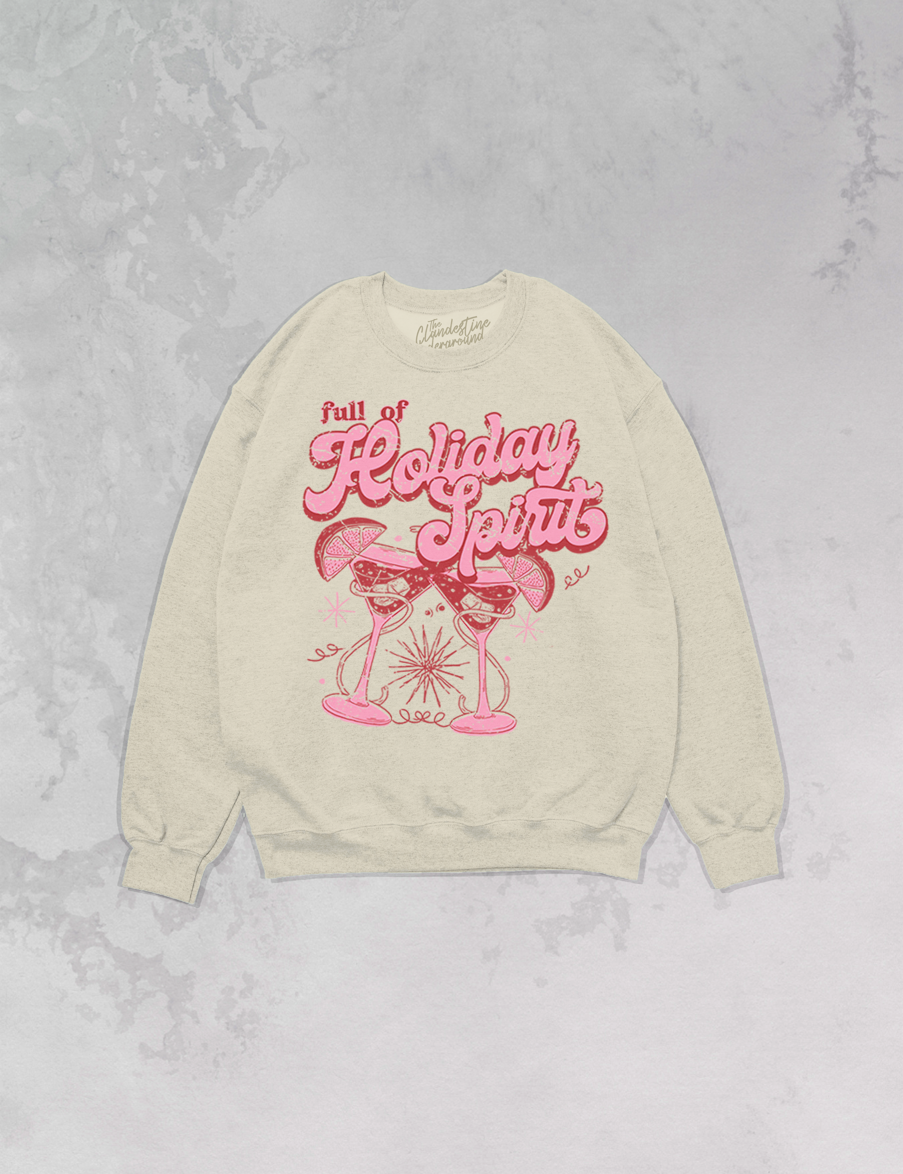 Underground Original Design: Full of Holiday Spirit Oversized 90's Sweatshirt