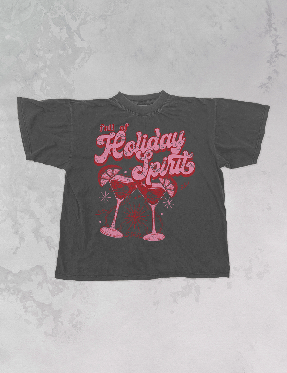 Underground Original Design: Full of Holiday Spirit, Christmas Oversized T-Shirt