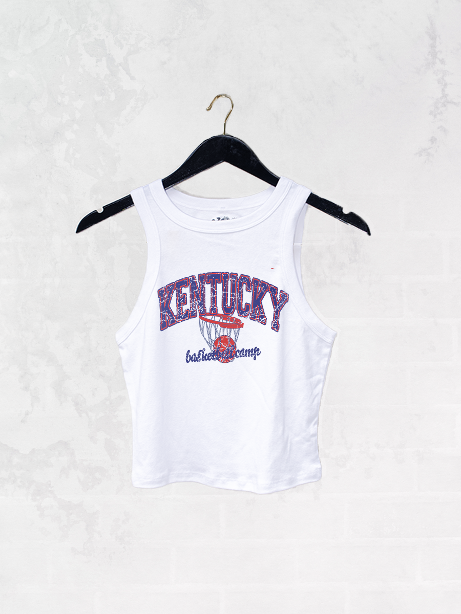 Underground Original Design: Kentucky Basketball Camp Micro-Ribbed Cropped Tank