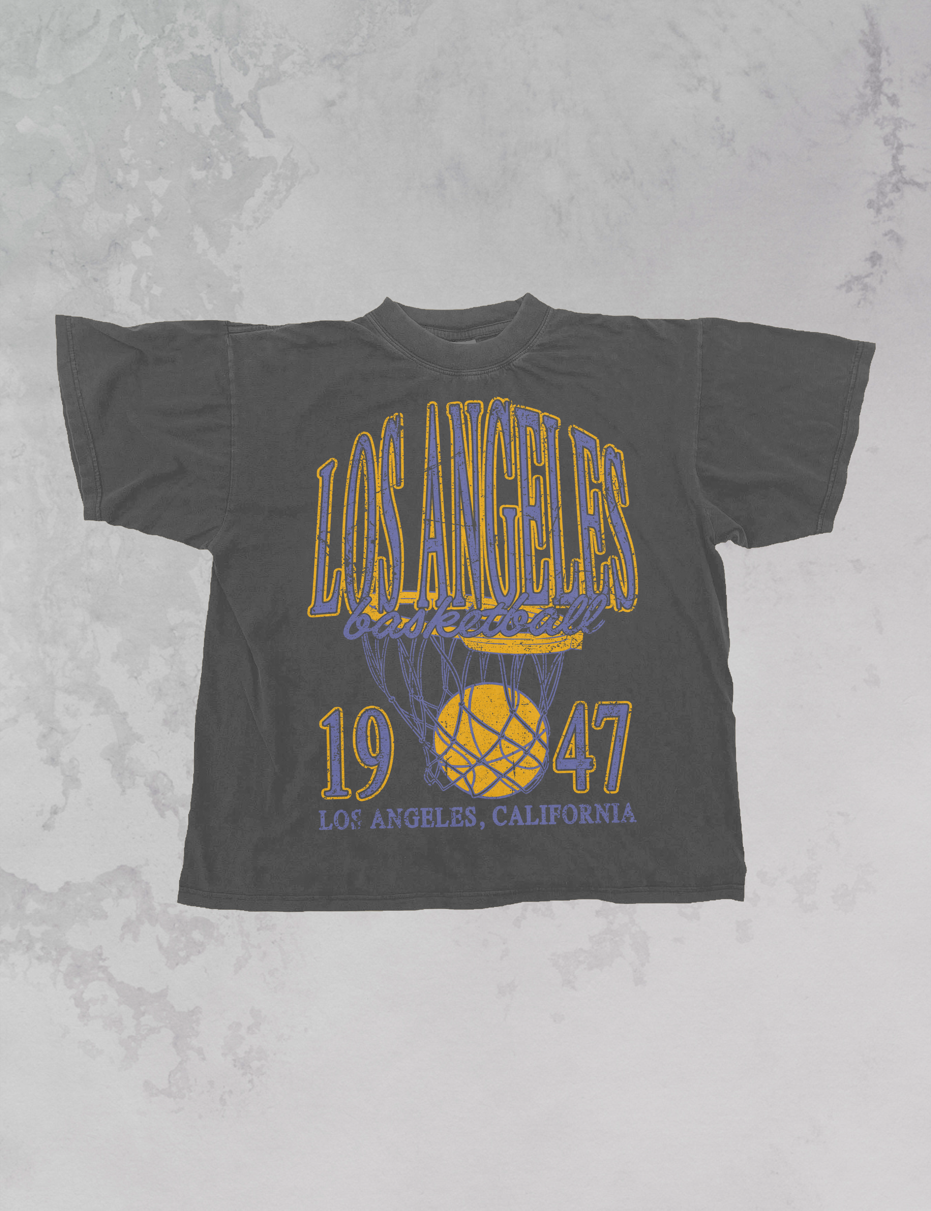 Underground Original Design: 90's Vintage Los Angeles Basketball Oversized TShirt