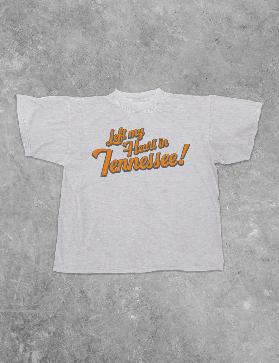 Underground Original Design: Left My Heart in Tennessee, Country Boxy Cotton TShirt