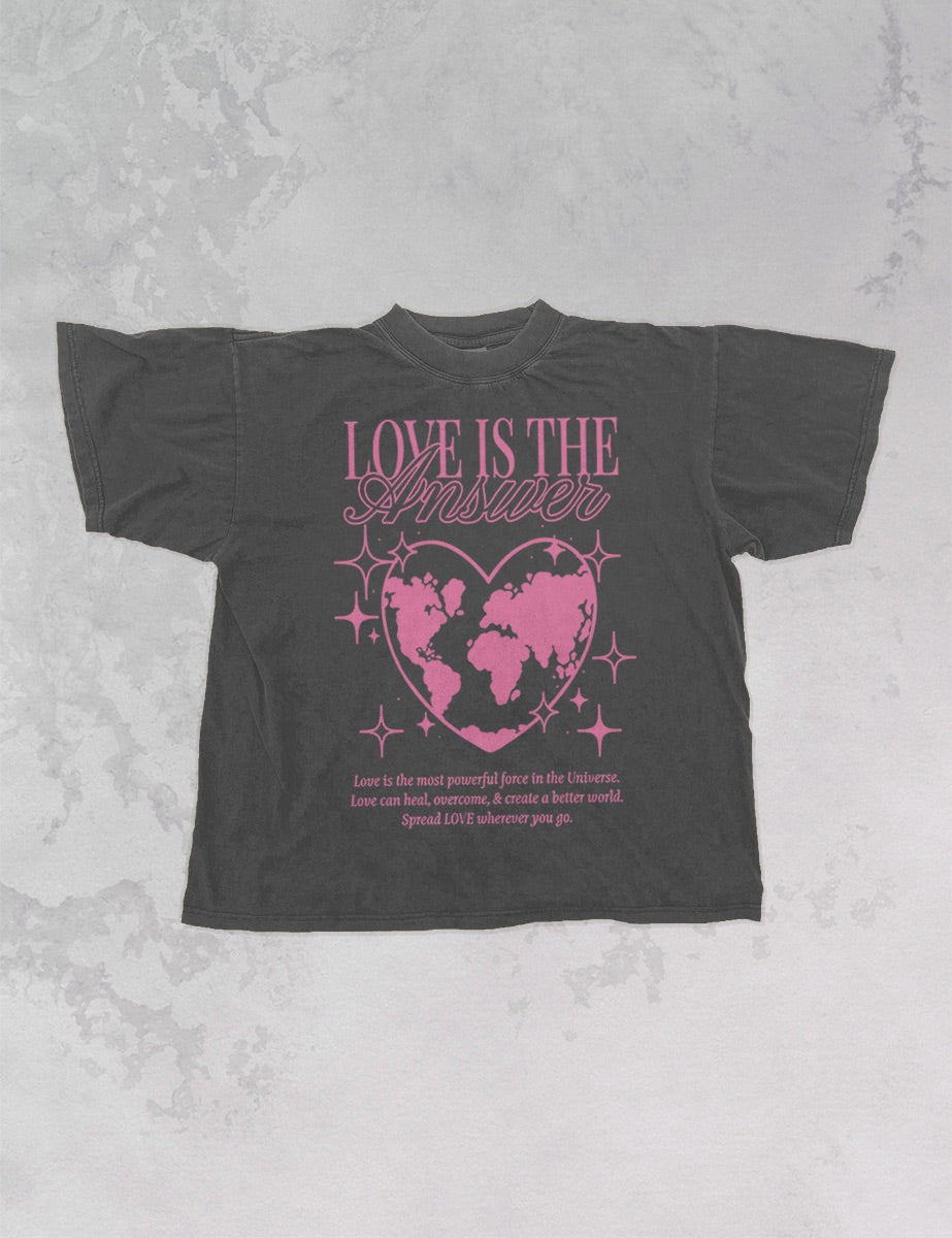 Underground Original Design: Love is the Answer Oversized TShirt