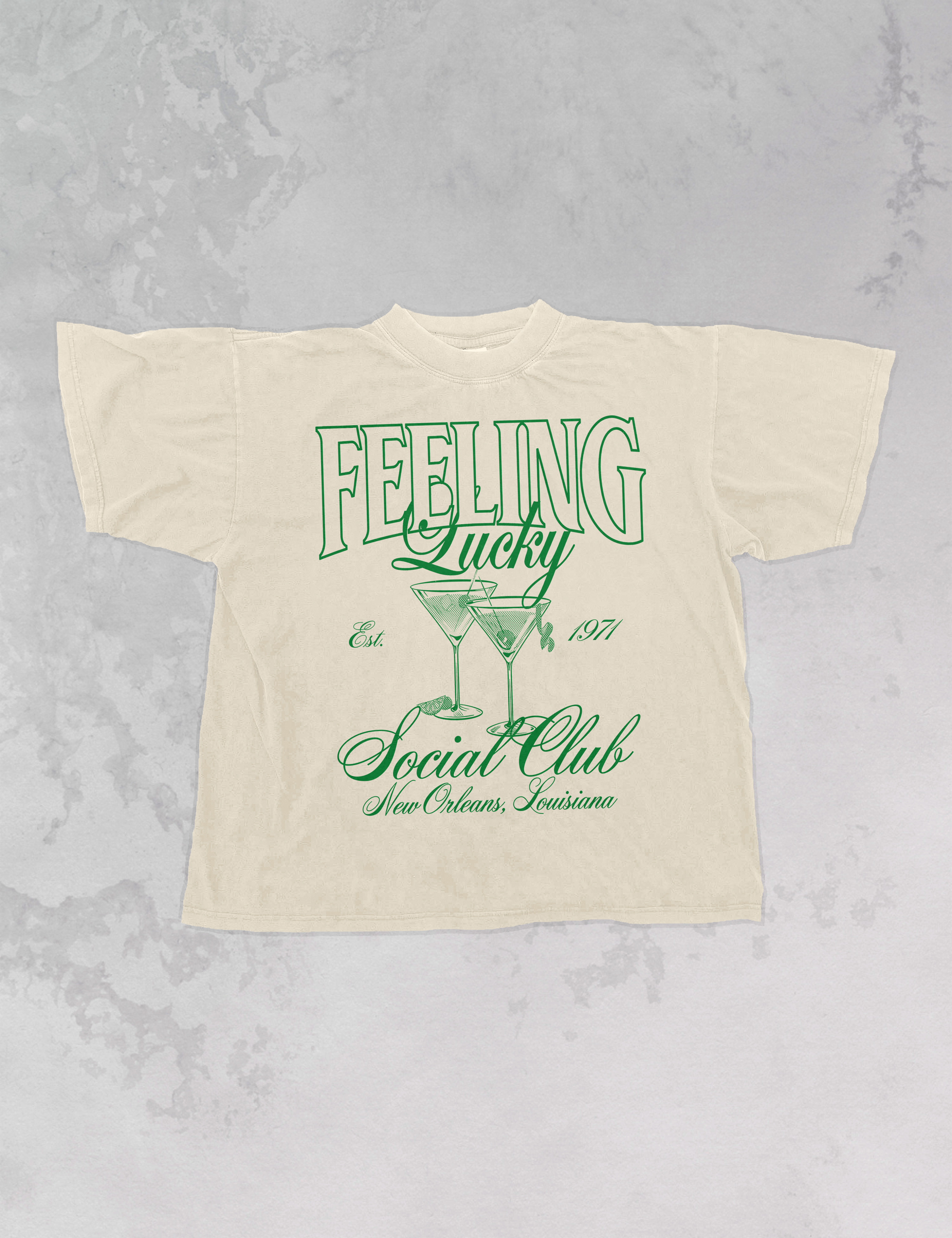 Underground Original Design: Feeling Lucky Social Club Oversized TShirt