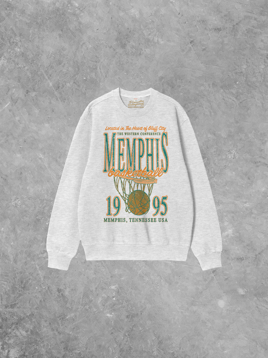 Underground Original Design: Memphis Basketball Boxy Cotton 90s Sweatshirt
