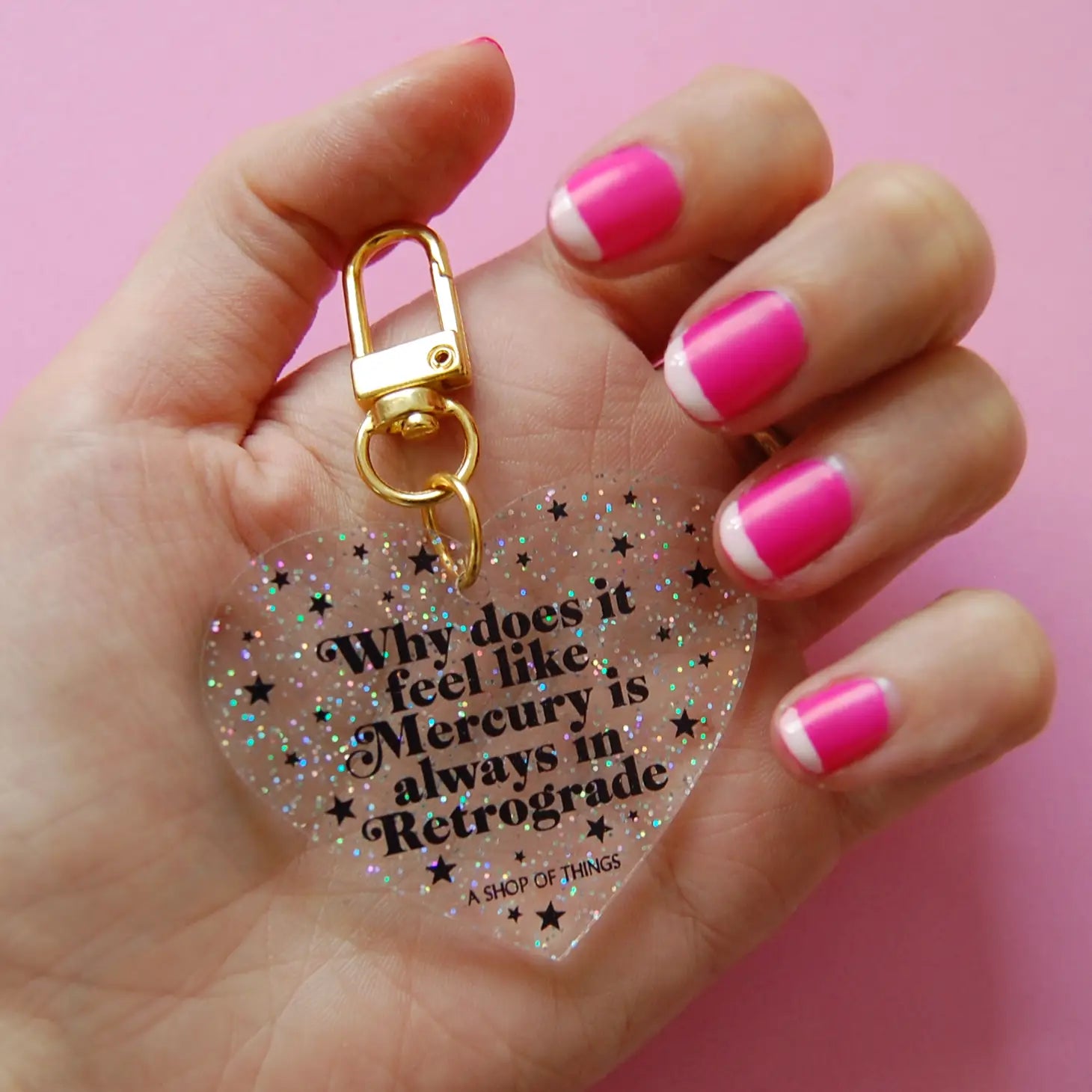 Mercury in Retrograde, Astrology Motel Keychain