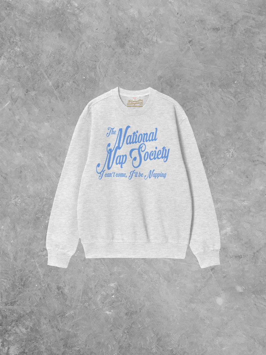 Underground Original Design: National Nap Society Boxy Cotton 90's Sweatshirt