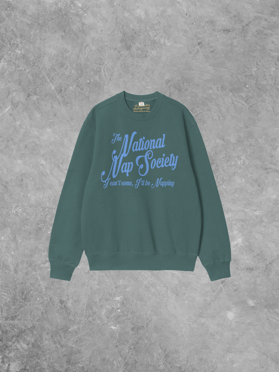 Underground Original Design: National Nap Society Boxy Cotton 90's Sweatshirt