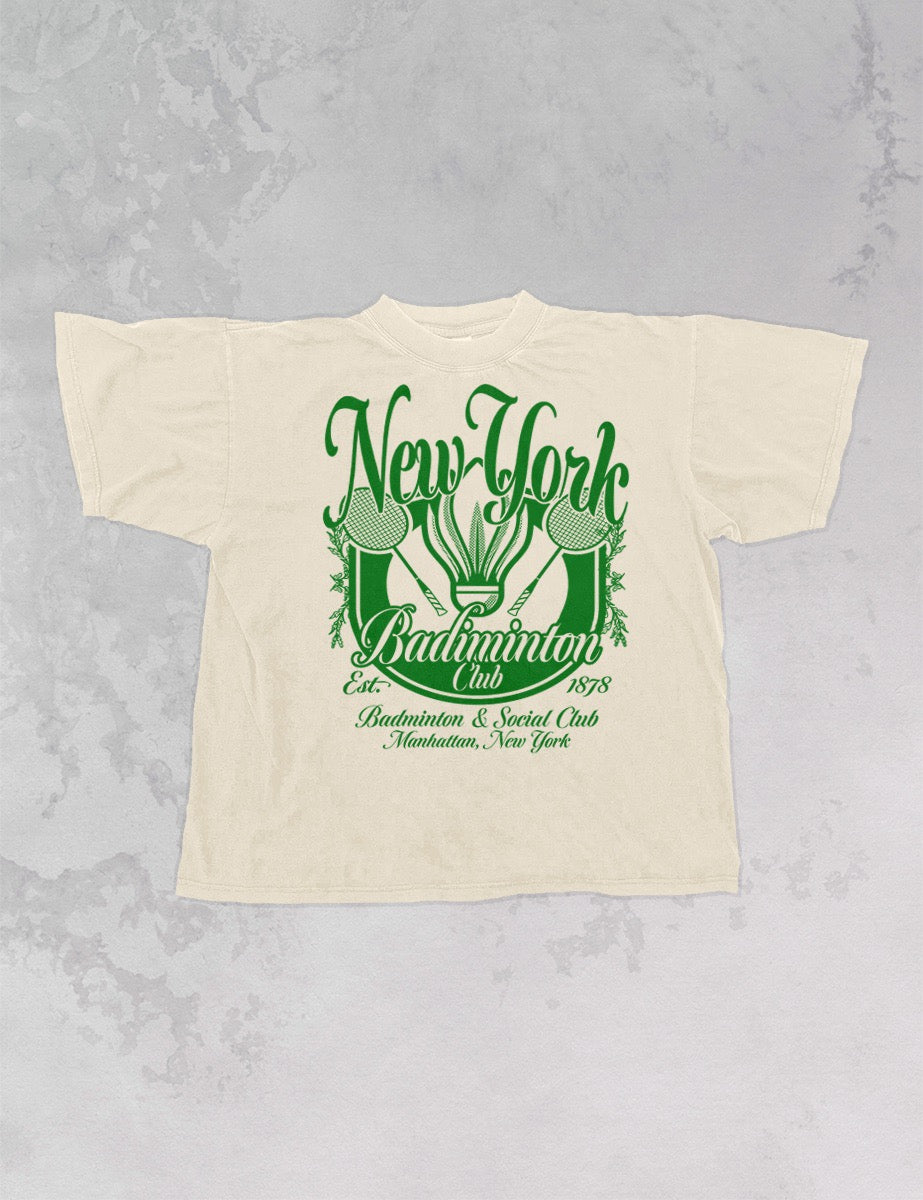 Underground Original Design: New York Badminton Club Oversized TShirt