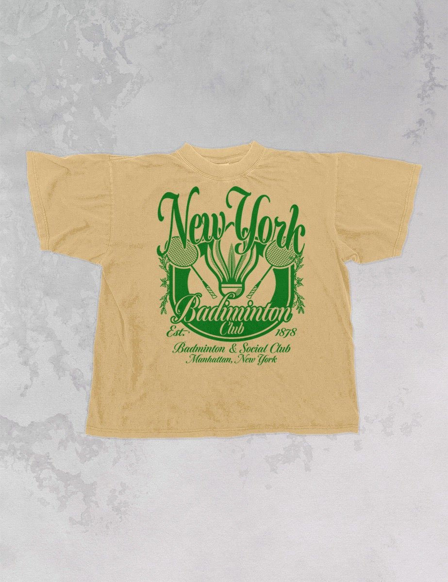 Underground Original Design: New York Badminton Club Oversized TShirt