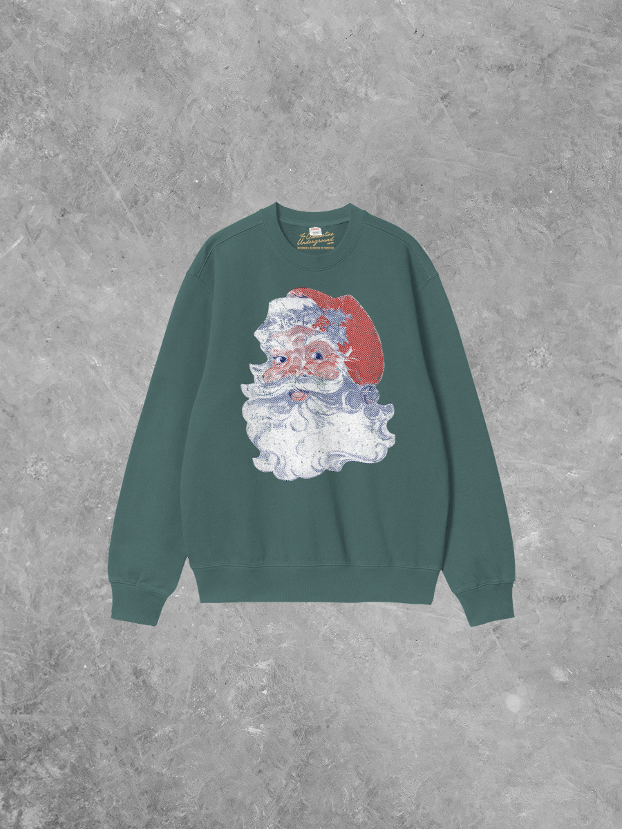 Underground Original Design: Retro Santa Boxy Cotton 90's Sweatshirt