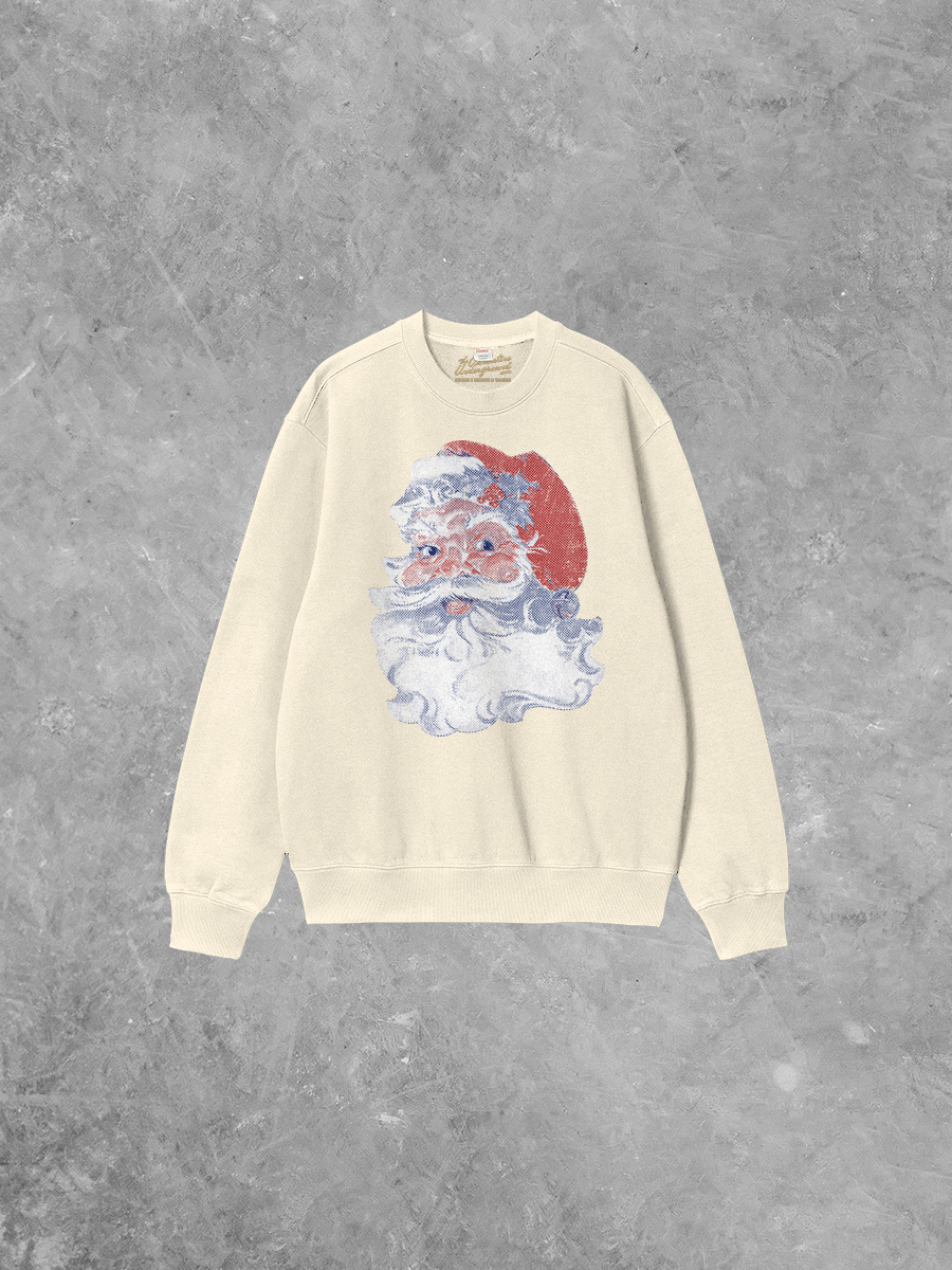 Underground Original Design: Retro Santa Boxy Cotton 90's Sweatshirt