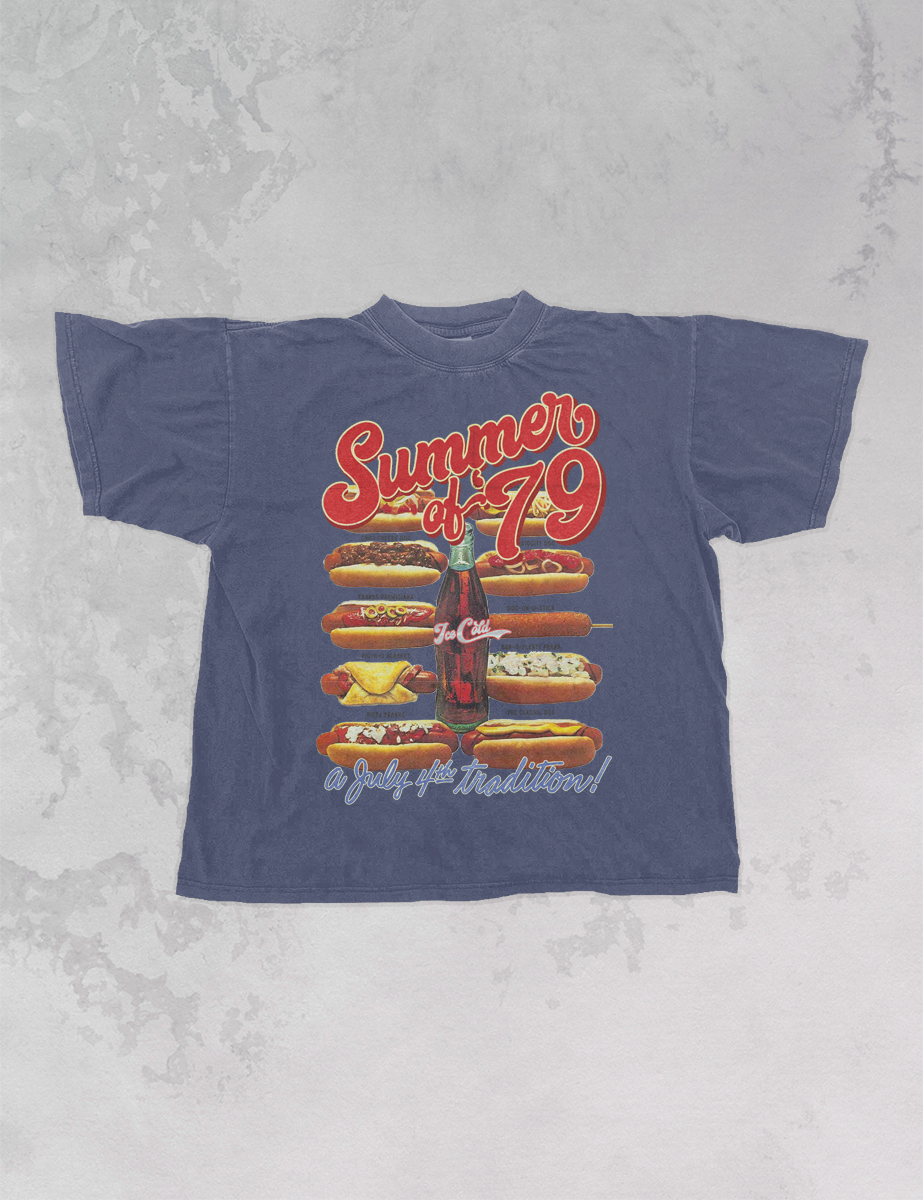 Underground Original Design: Summer of '79,  4th of July  Oversized T-Shirt