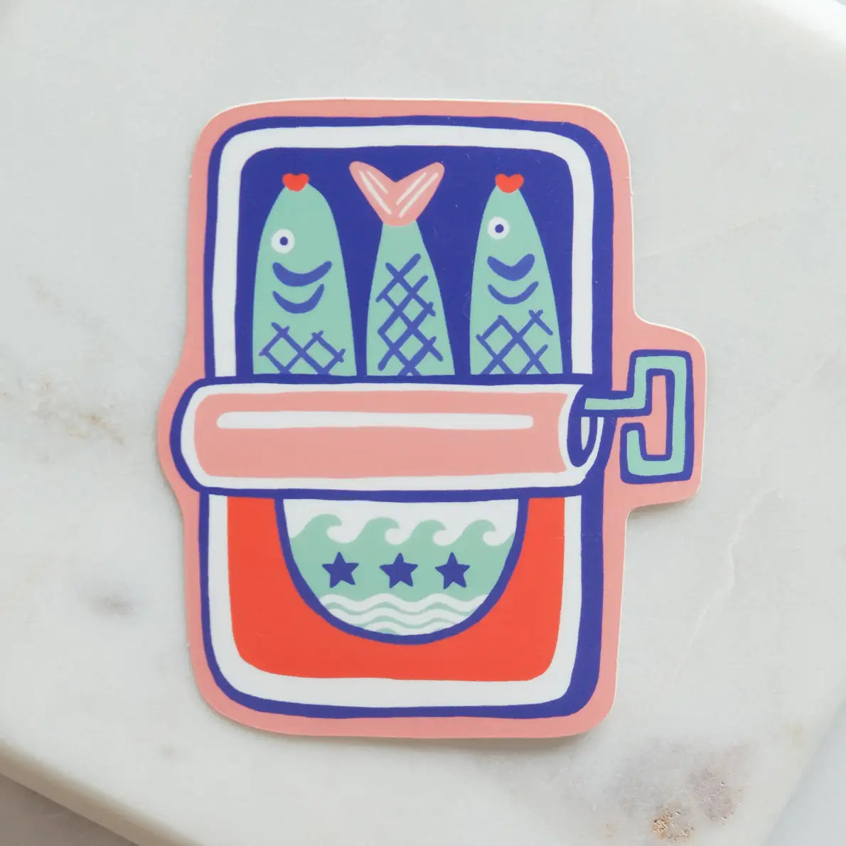 Tinned Fish, Die-Cut Sticker