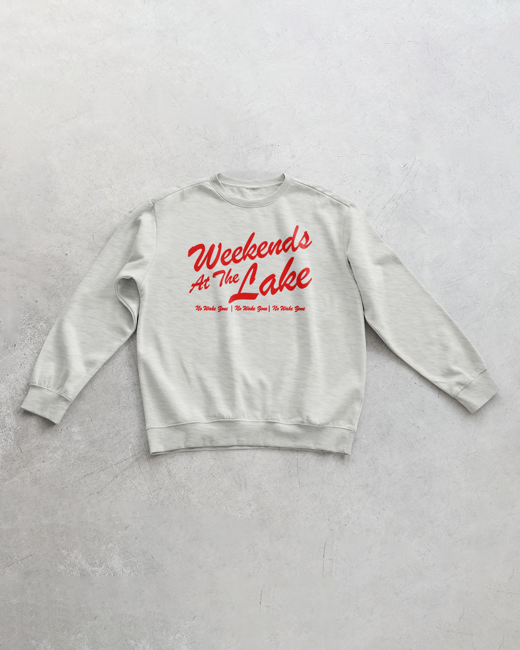 Underground Original Design: Weekends at the Lake, Summer Oversized Sweatshirt