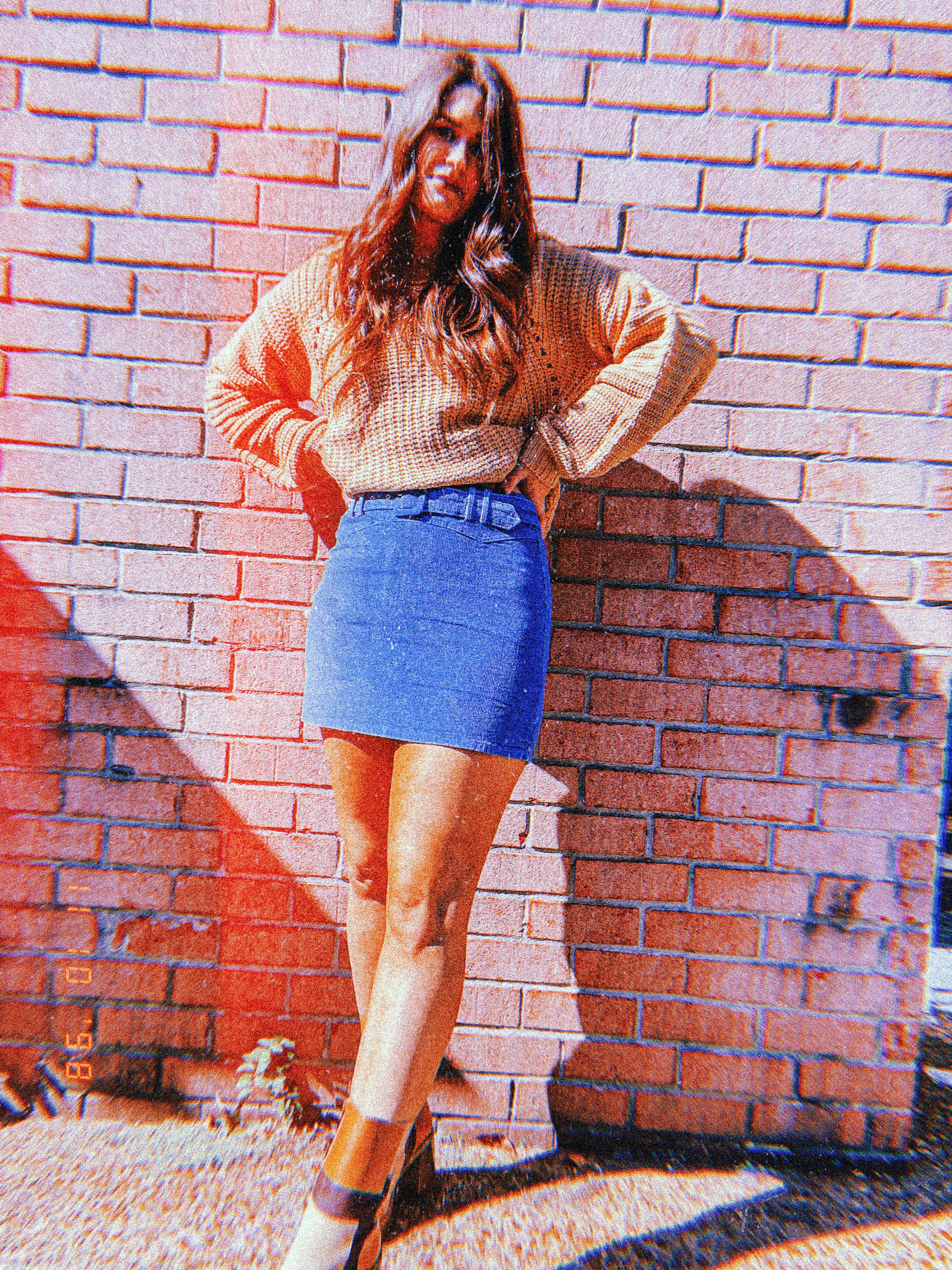 Tani Knit Collared Oversized Sweater