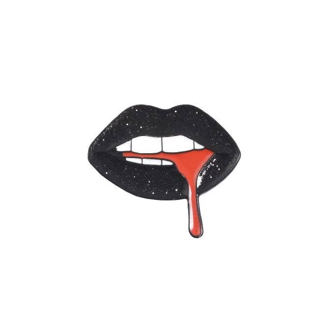 Bloody Kiss Enamel Pin