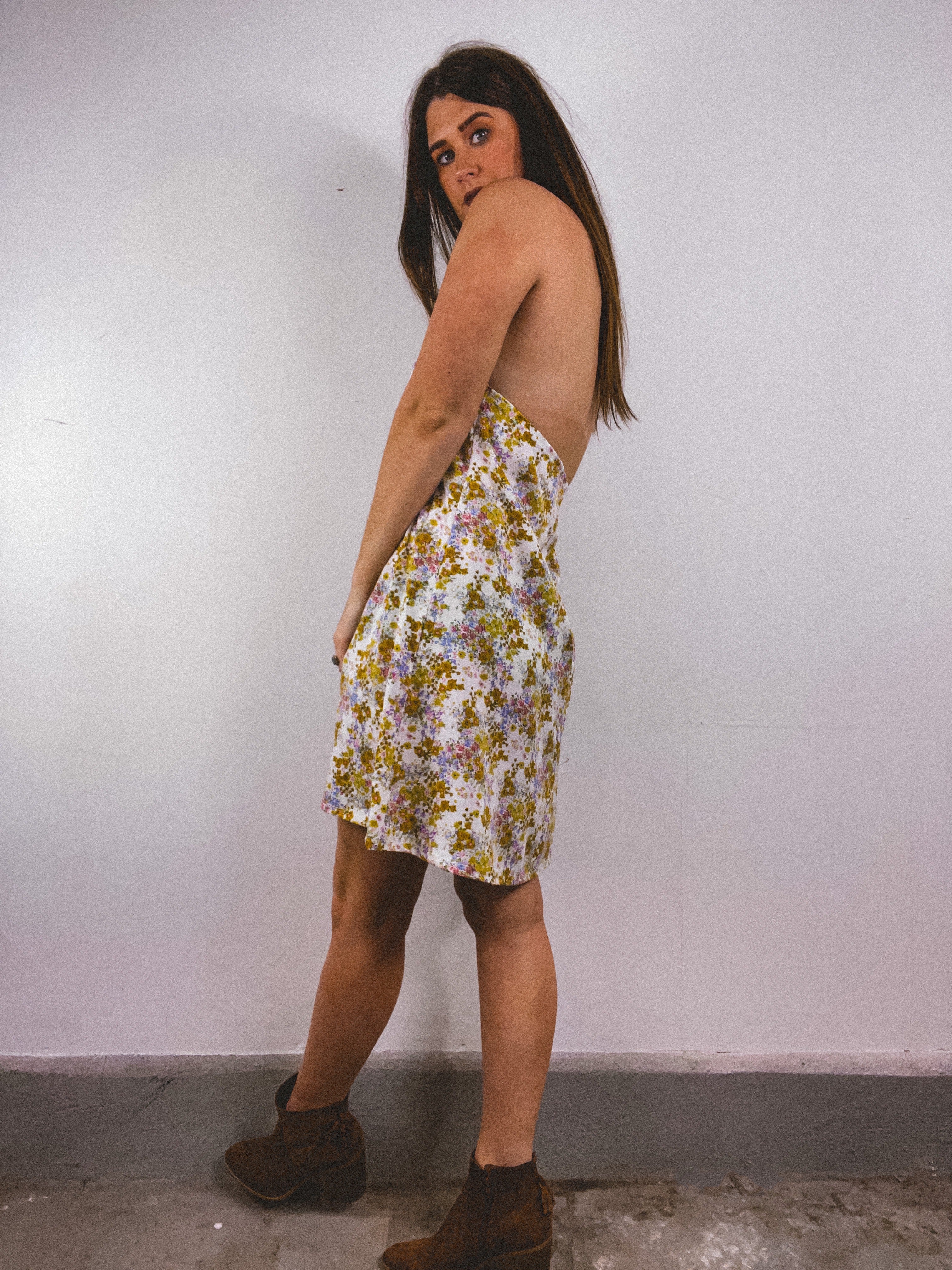 Floral Halter Dress