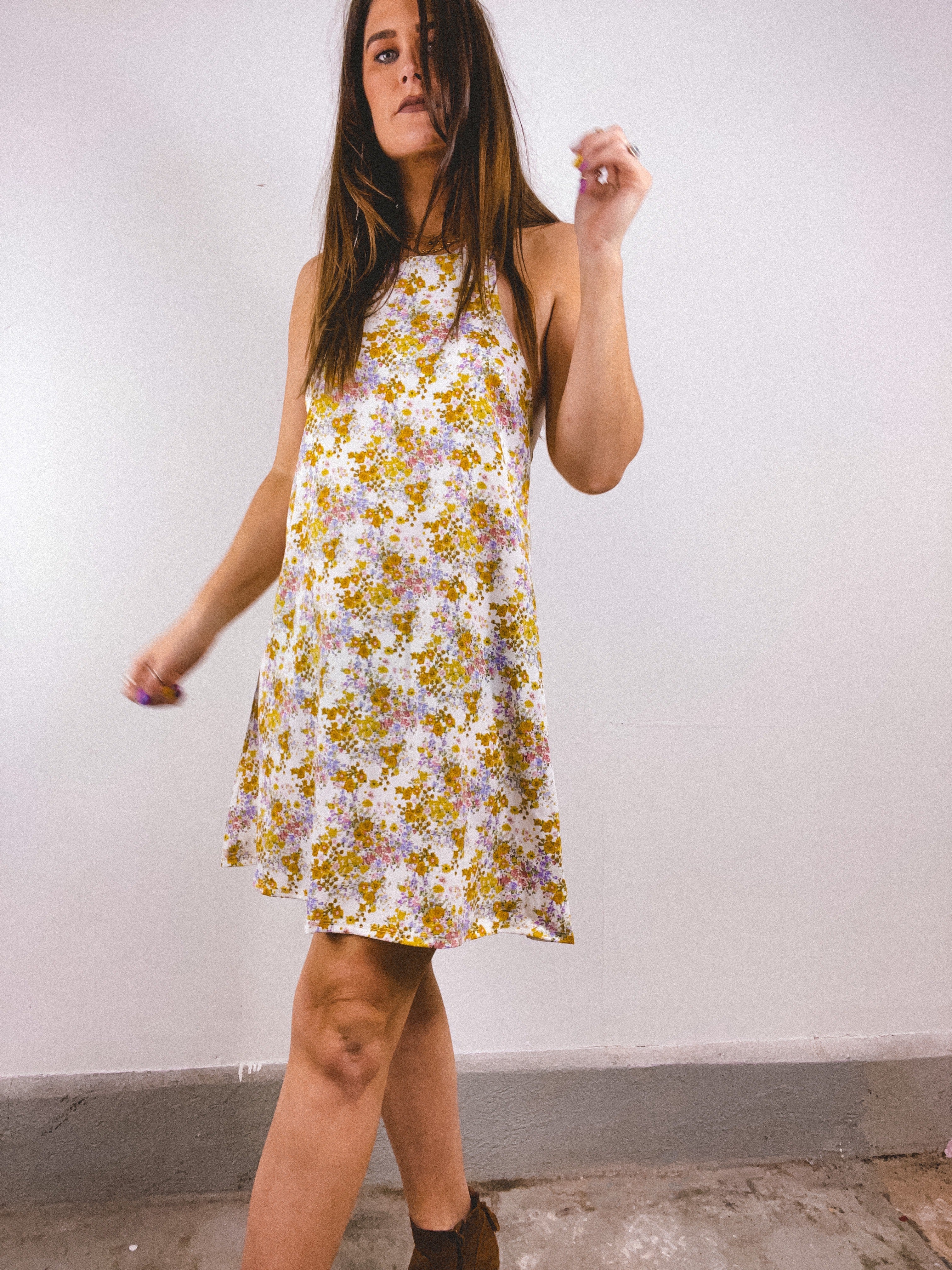 Floral Halter Dress