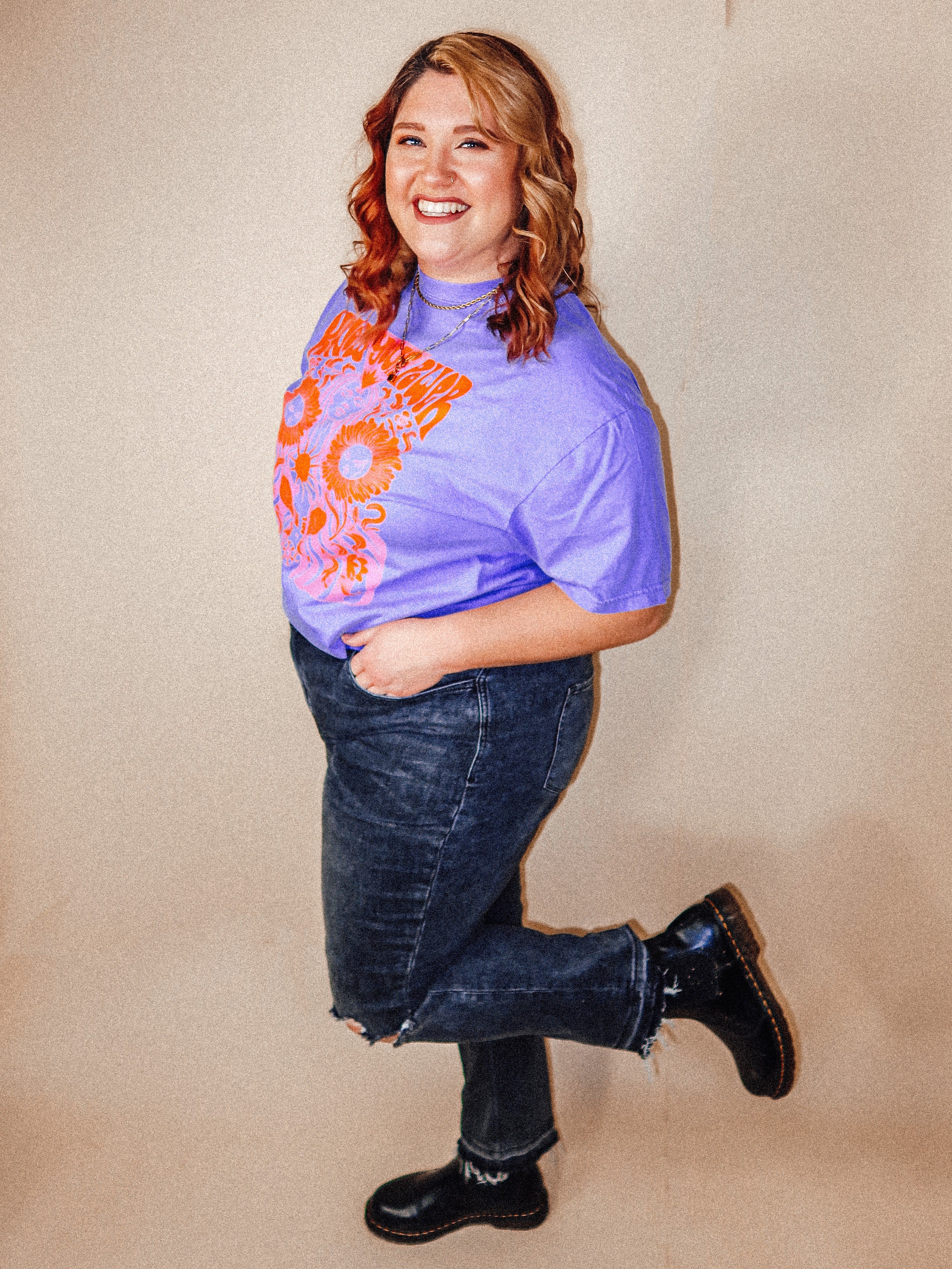 Washed Black Distressed Jeans | Curvy