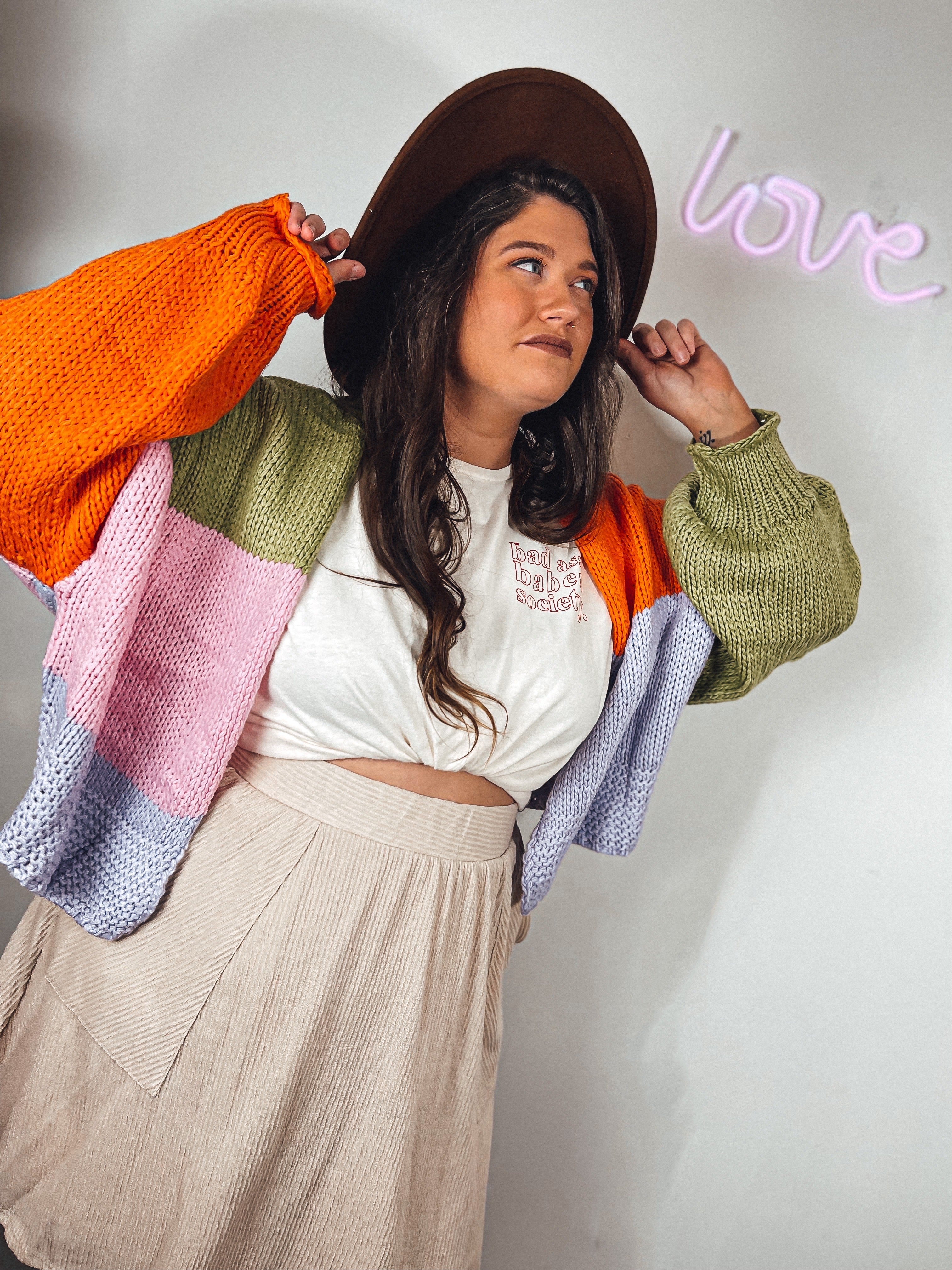 Ribbed High Waist Skirt | Curvy
