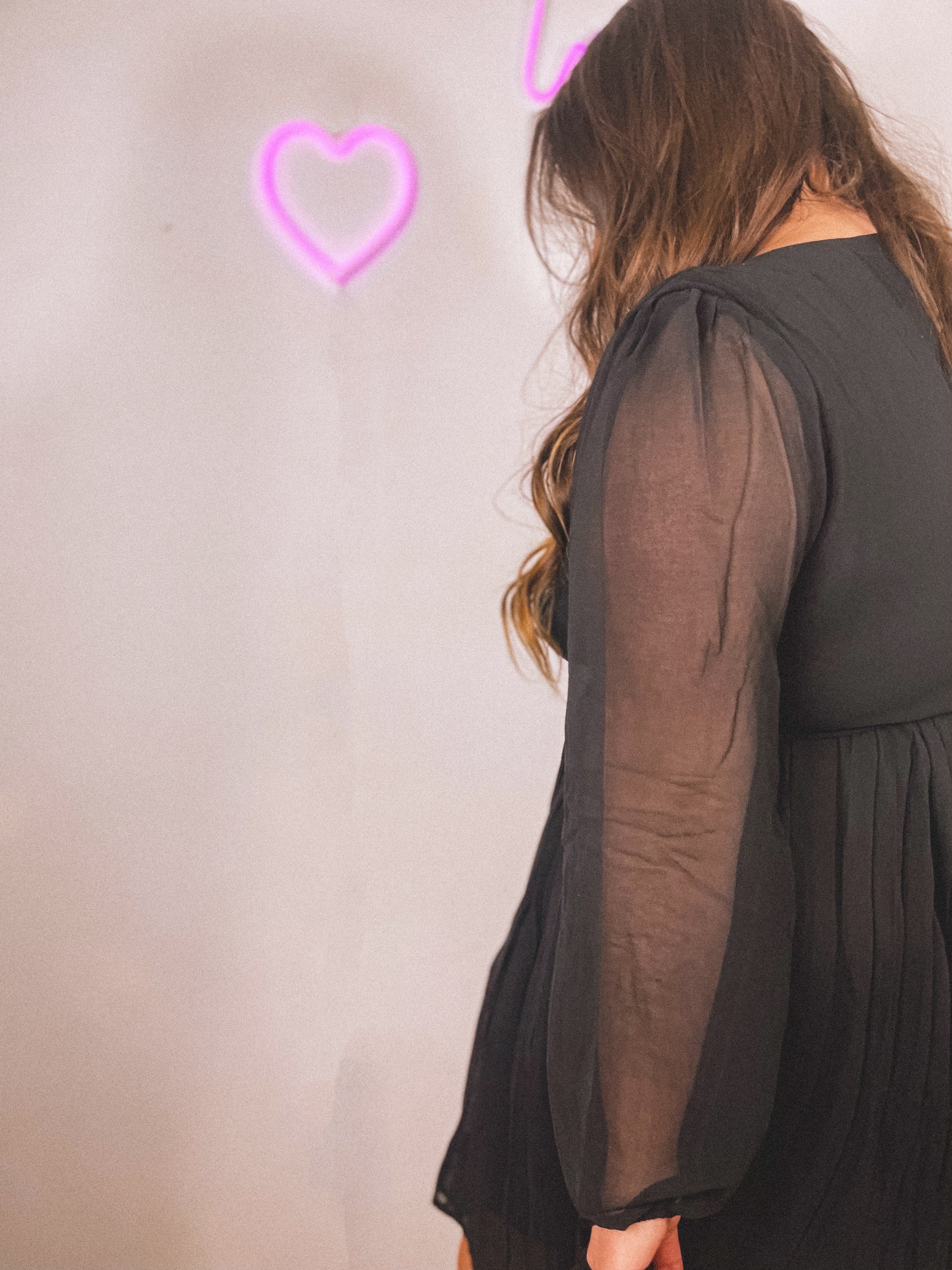 Long Sleeve Wrap Dress | Curvy