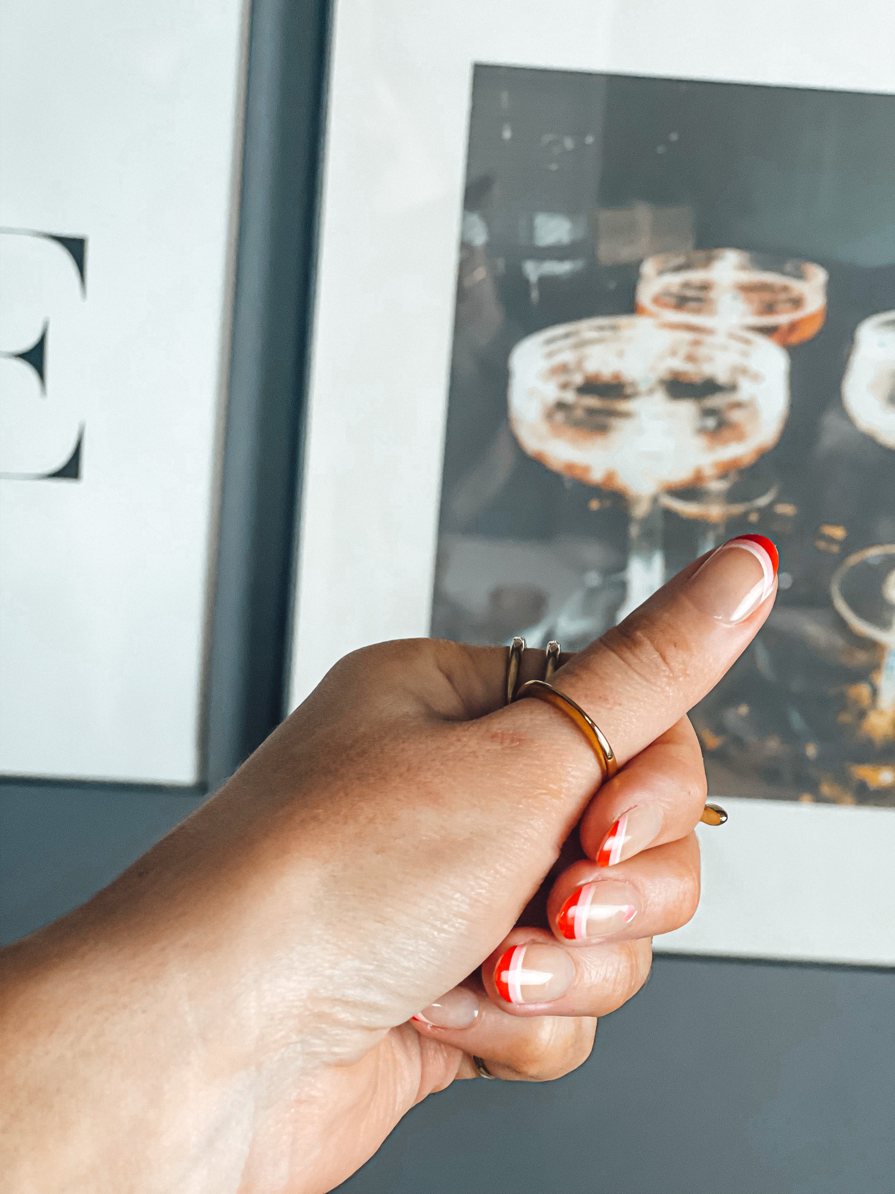 Gold Tapered Point Ring - Stacking Rings