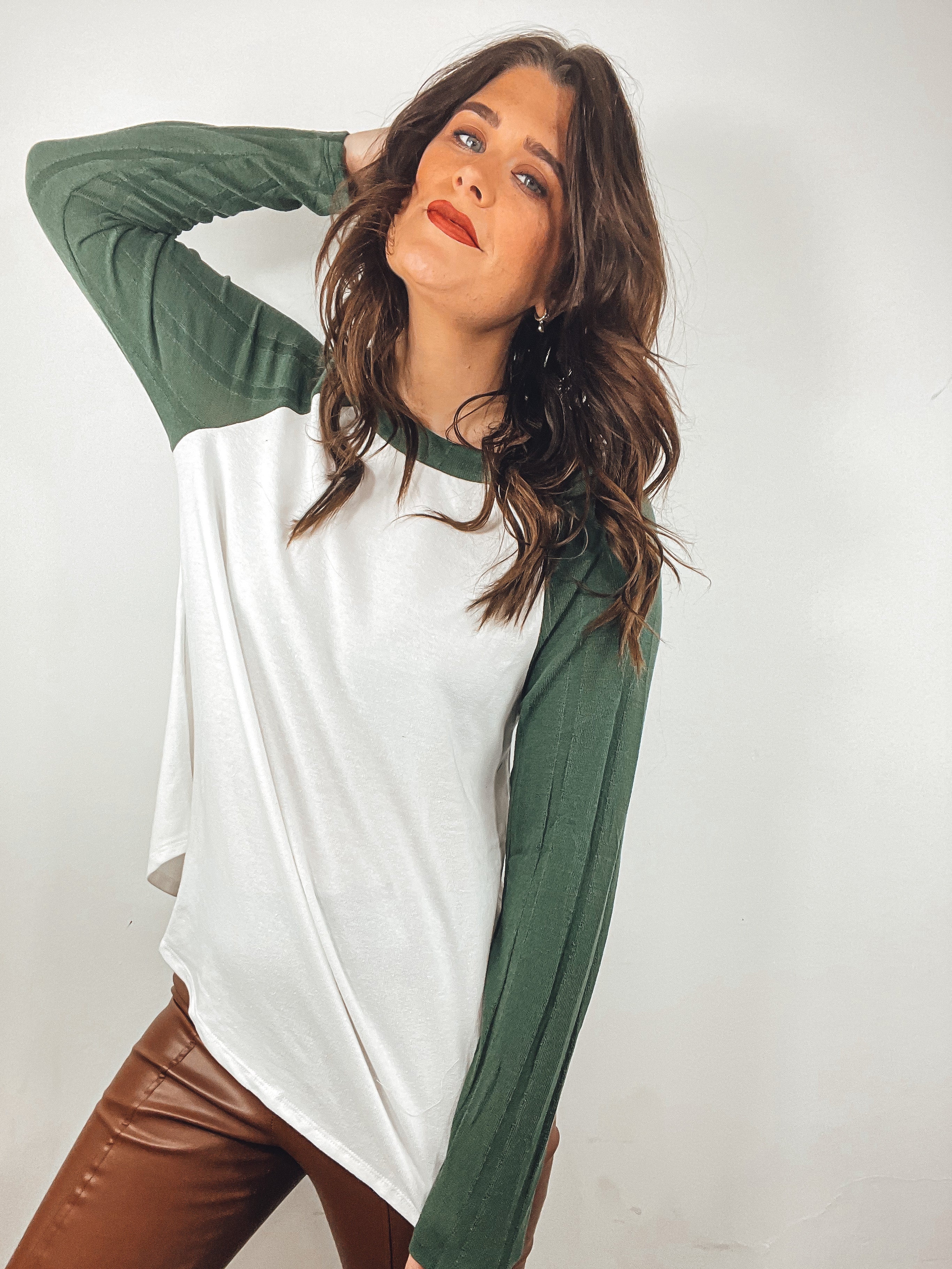 Cozy Oversized Raglan Top
